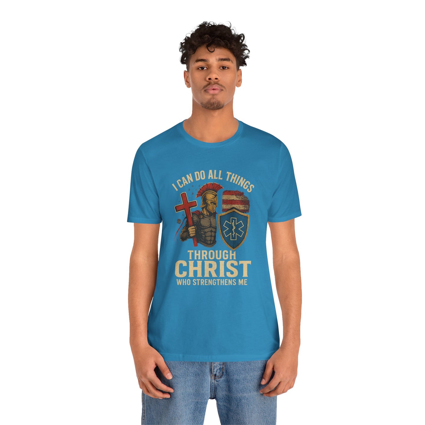 Medical Personnel Tee — "I Can Do All Things Through Christ"