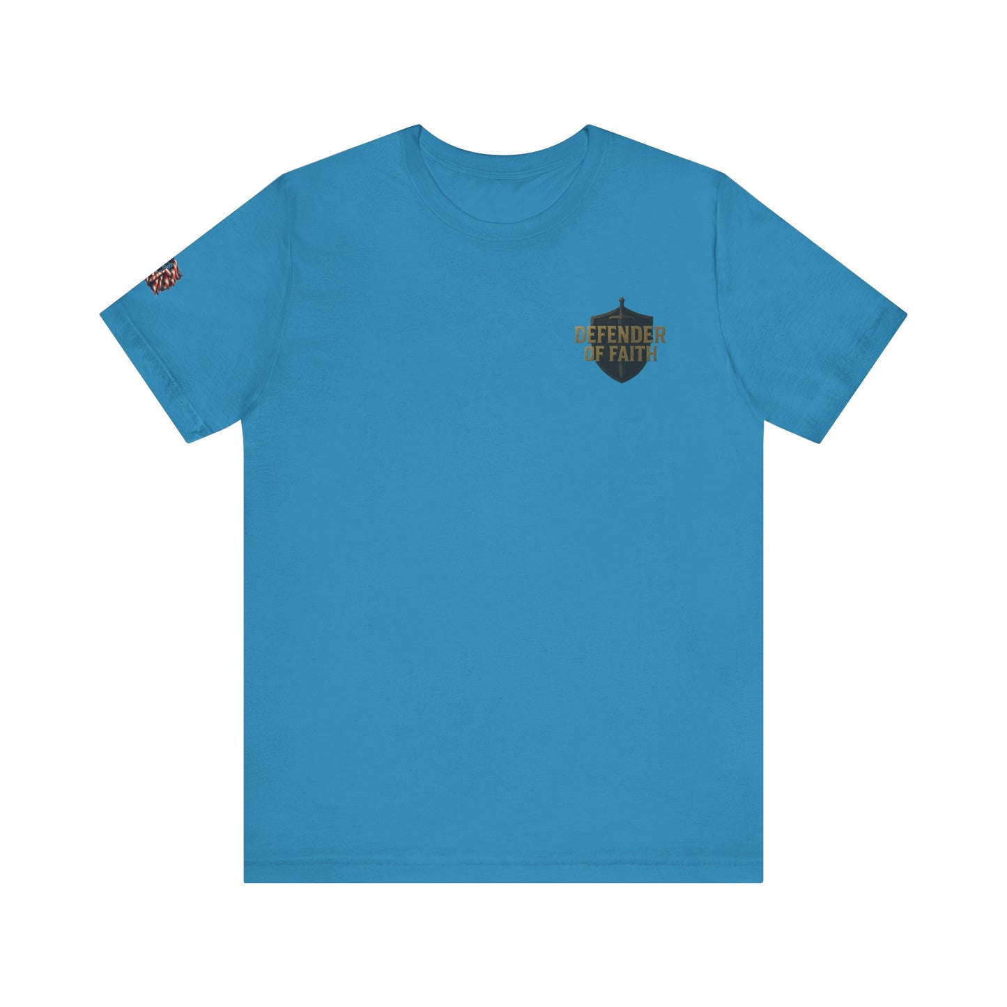 Psalm 144:1 'Defender of Faith' T-Shirt — Christian Scripture Tee
