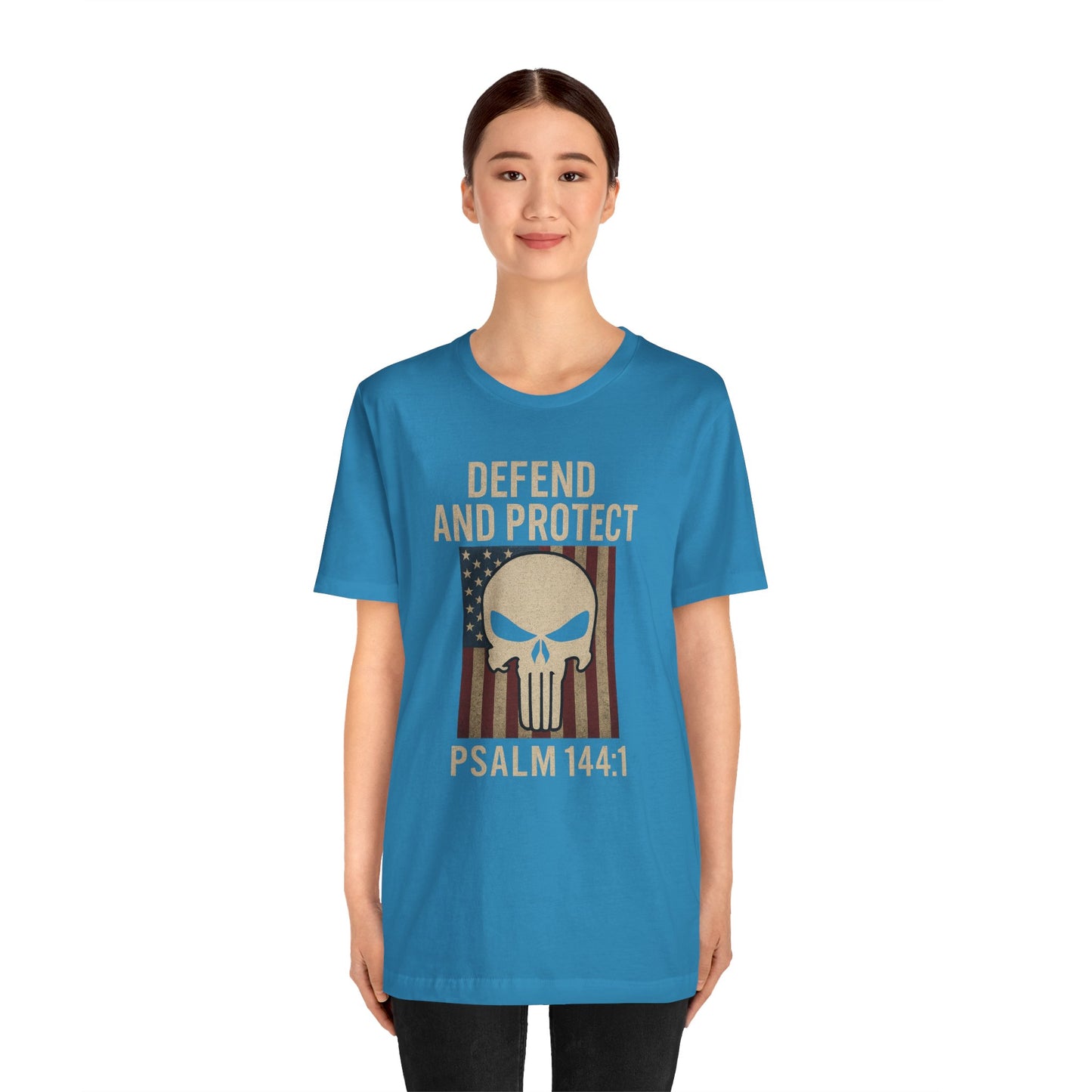 Defend and Protect Bible Verse Psalm 144:1 T-Shirt