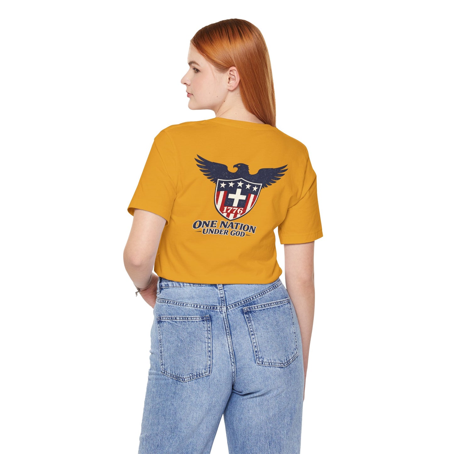 Patriotic Eagle 1776 T-Shirt — One Nation Under God Tee
