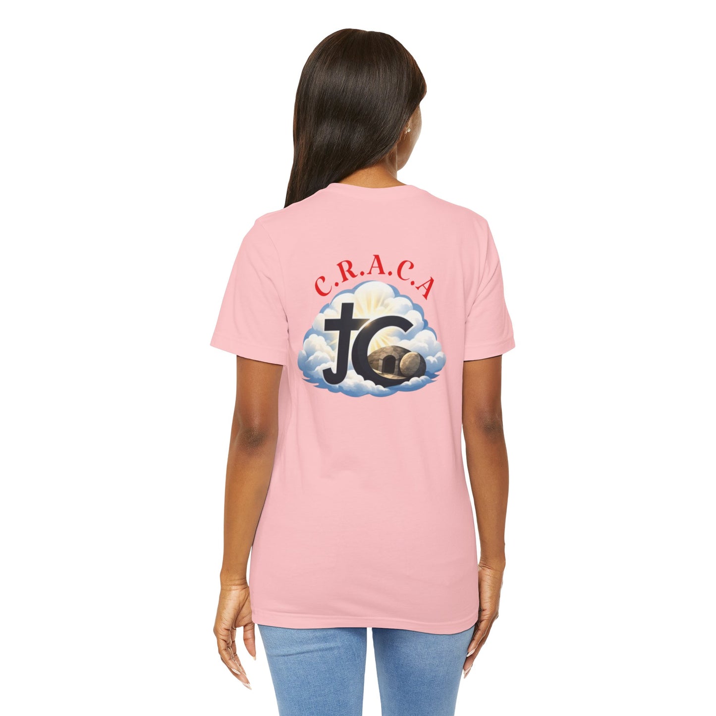 Christian JC Cross Tee — CRACA (Crucified.Risen.And.Coming.Again) Graphic T‑Shirt