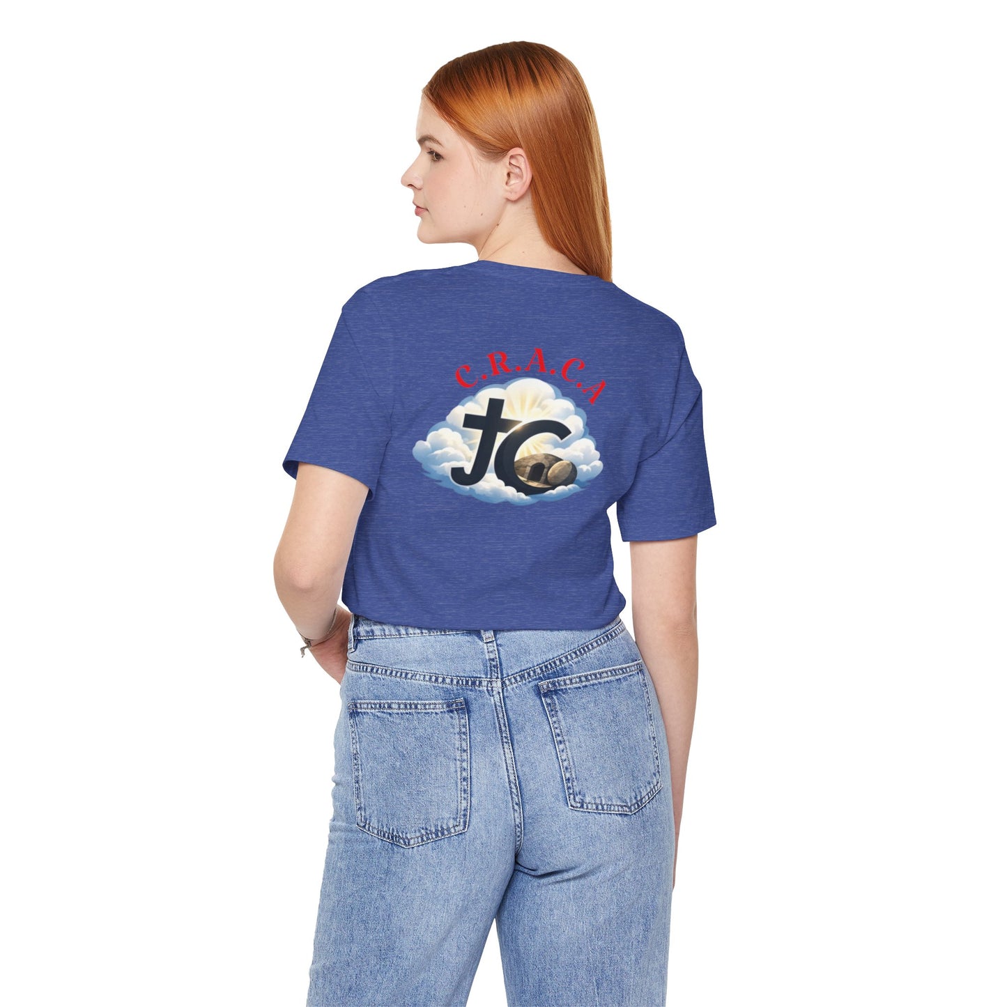 Christian JC Cross Tee — CRACA (Crucified.Risen.And.Coming.Again) Graphic T‑Shirt