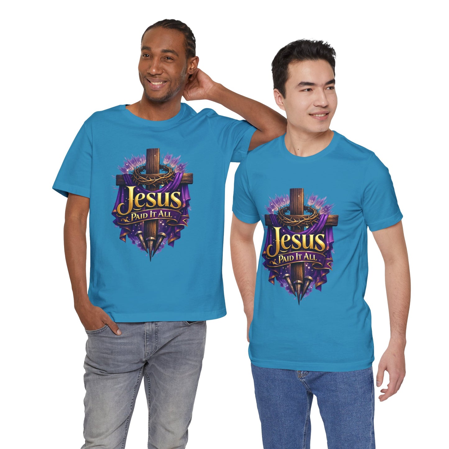 Jesus Paid It All Christian Cross Tee