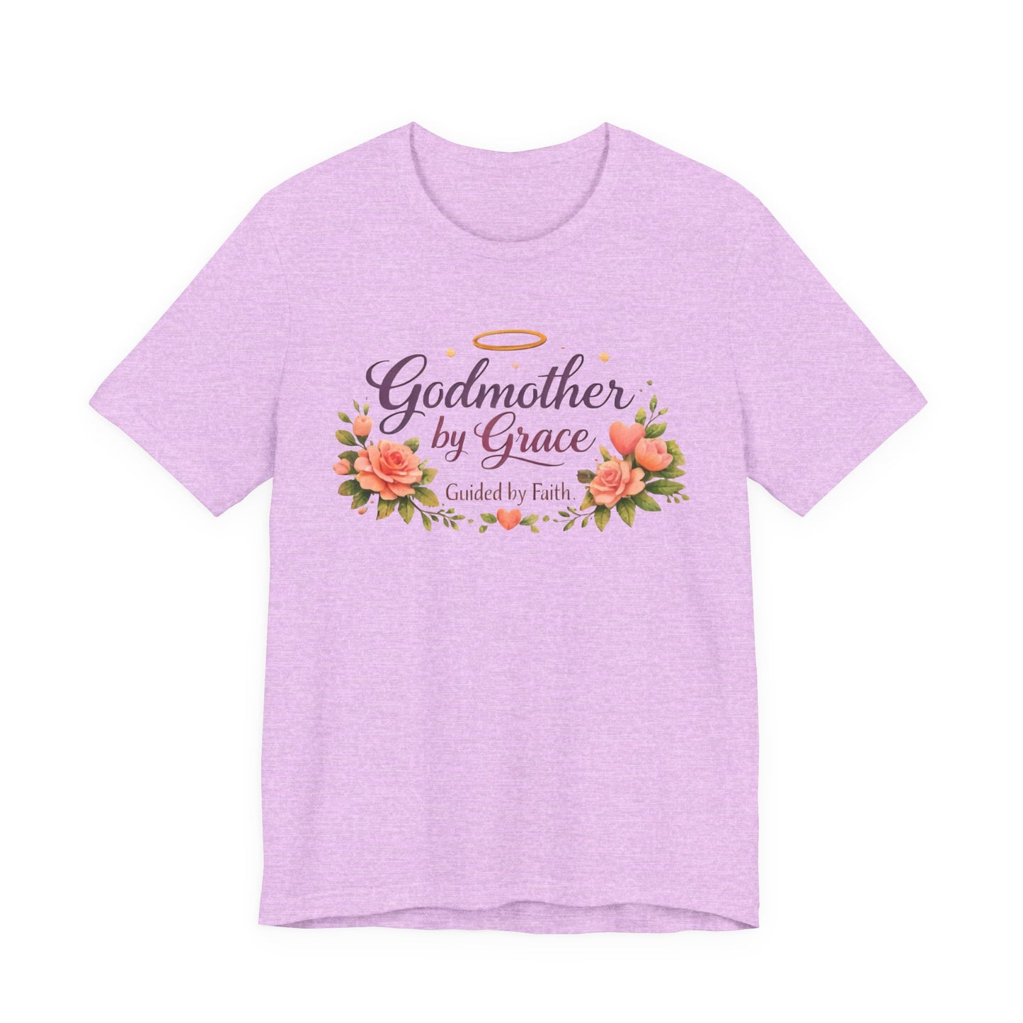 Godmother by Grace Floral Tee — 'Guided by Faith' Godmother T-Shirt