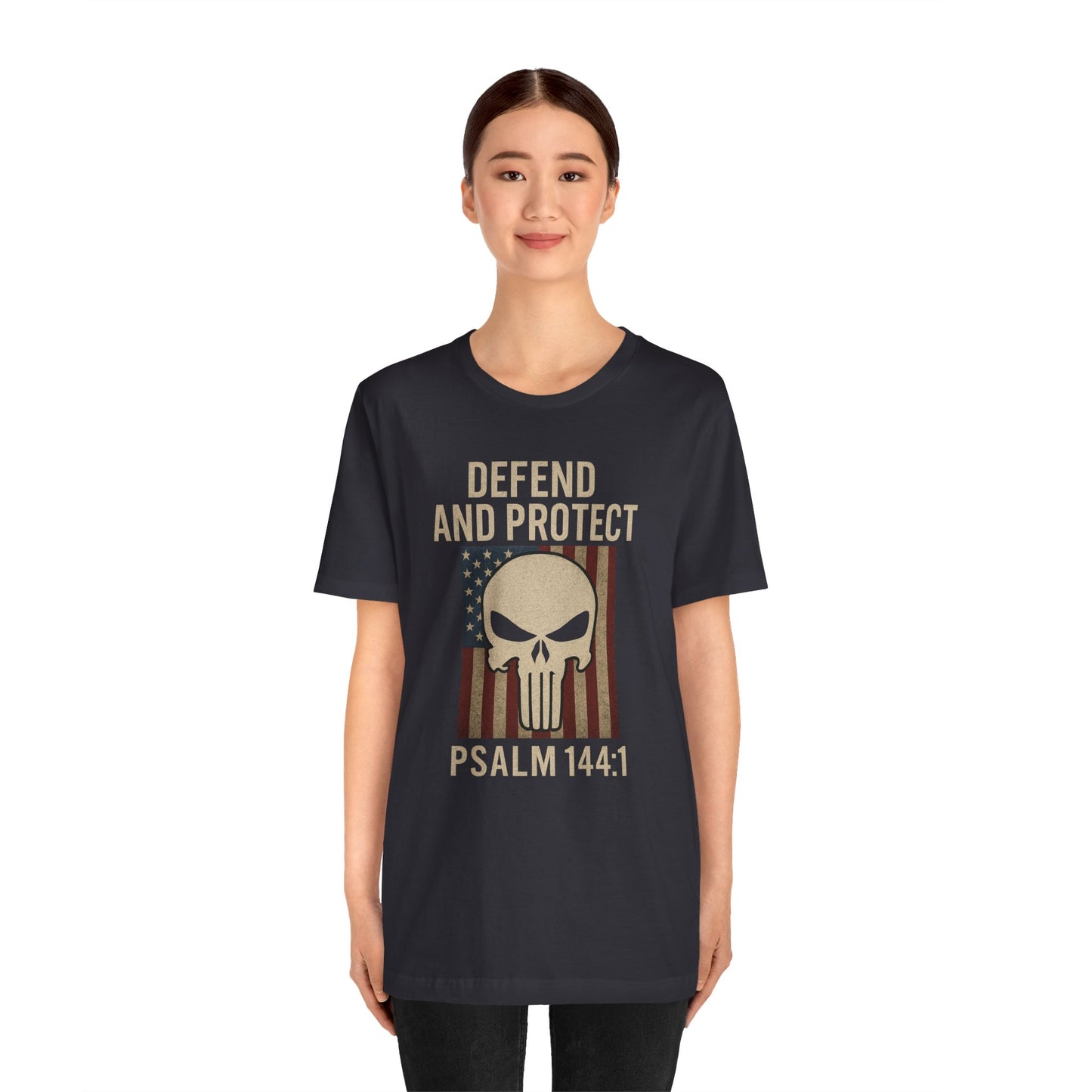 Defend and Protect Bible Verse Psalm 144:1 T-Shirt