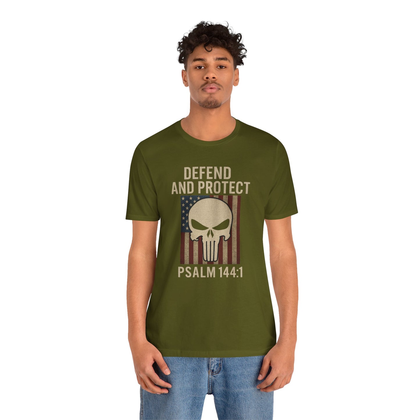 Defend and Protect Bible Verse Psalm 144:1 T-Shirt