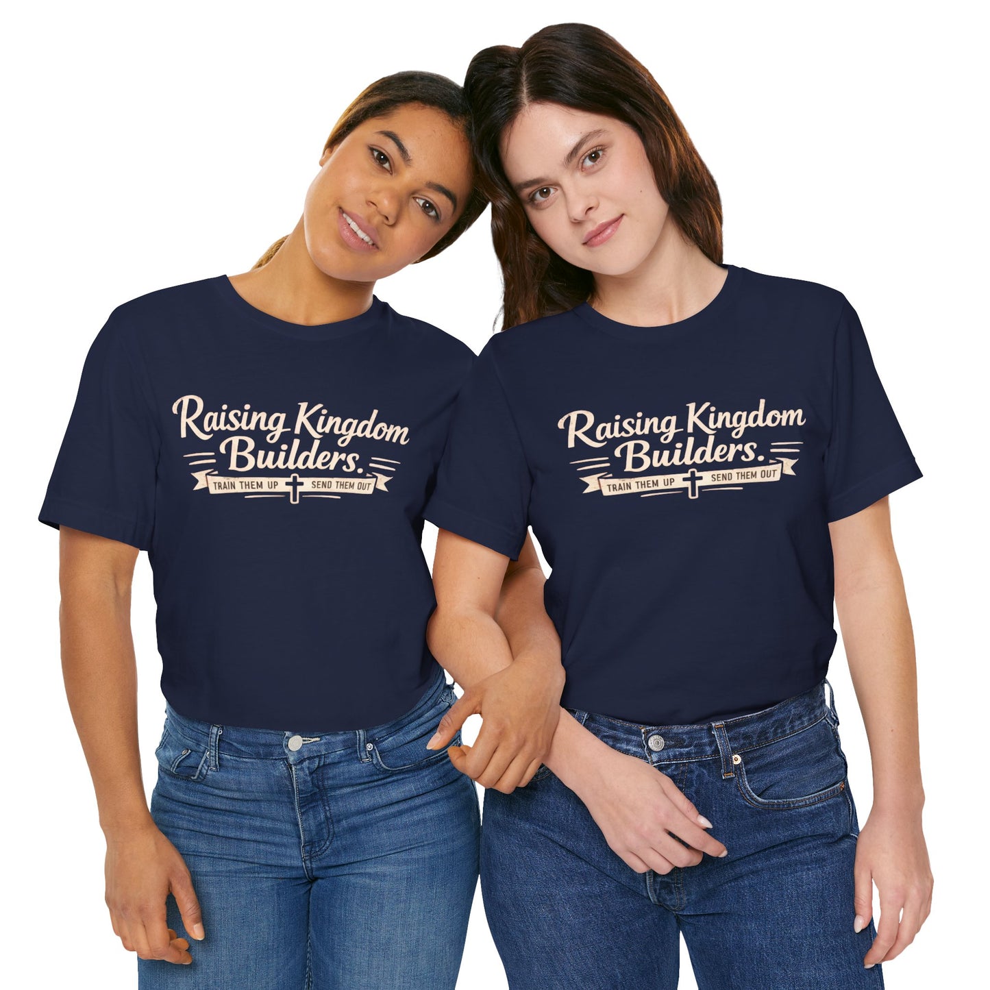 Raising Kingdom Builders Tee – Train Them Up, Send Them Out Christian Youth T-Shirt