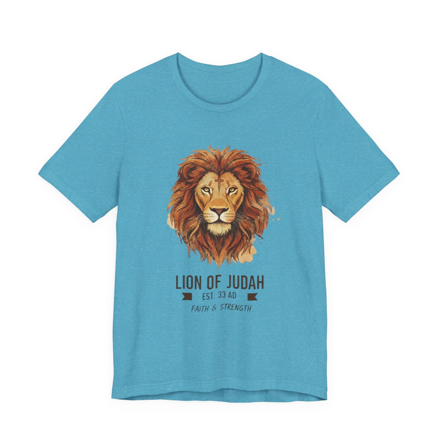 Lion of Judah T-Shirt — Faith & Strength Christian Tee