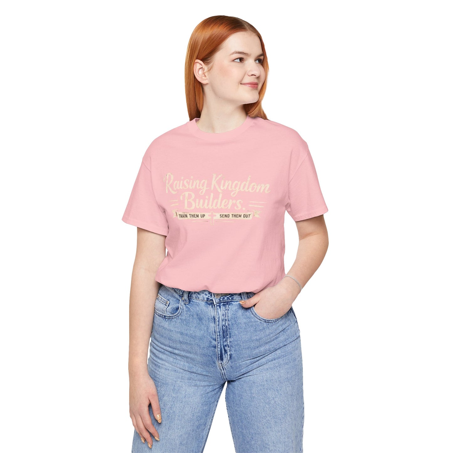 Raising Kingdom Builders Tee – Train Them Up, Send Them Out Christian Youth T-Shirt