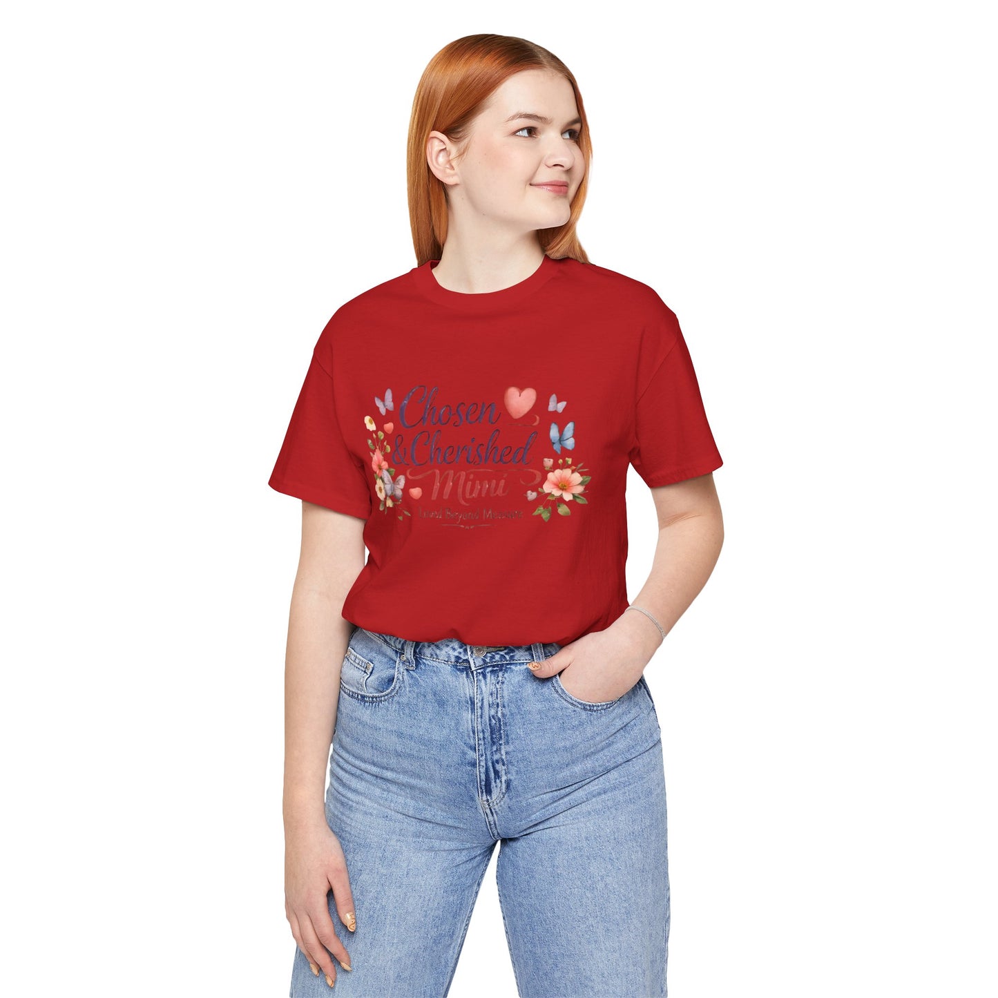 Chosen & Cherished Mimi Tee — Floral 'Loved Beyond Measure' Grandma Shirt