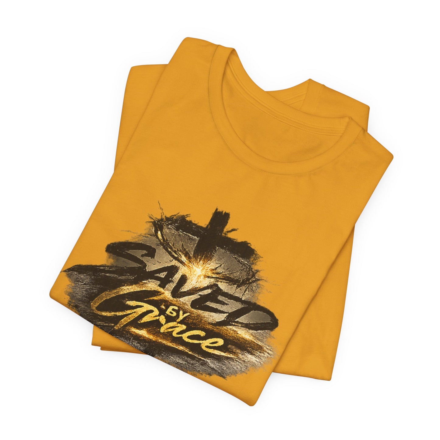 Saved By Grace T‑Shirt — Christian Cross Faith Tee