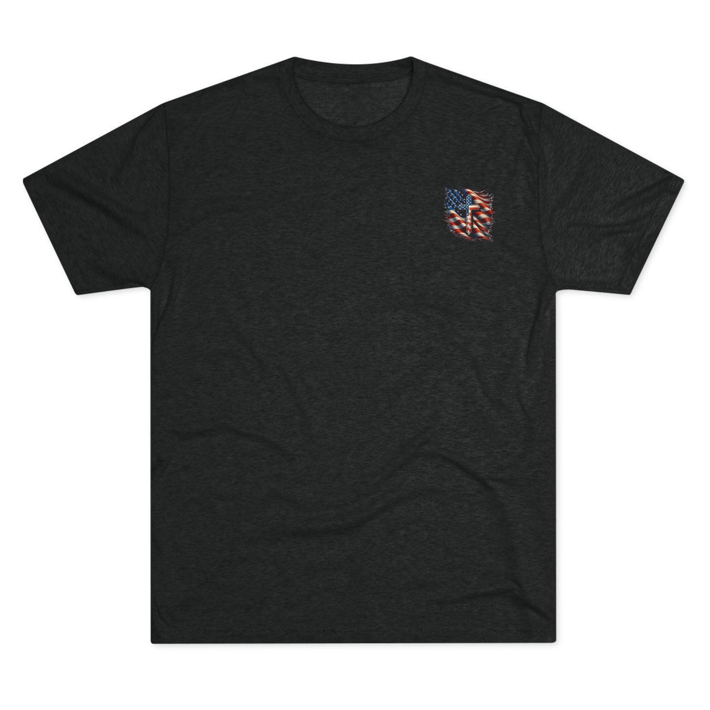 Unisex Tri-Blend Crew Tee "GOD BLESS AMERICA"