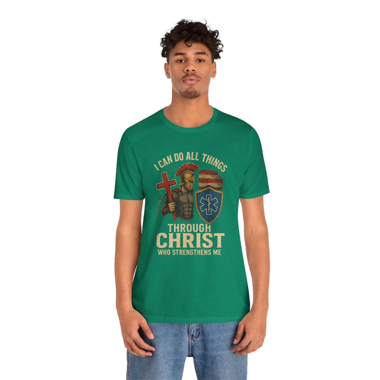 Medical Personnel Tee — "I Can Do All Things Through Christ"