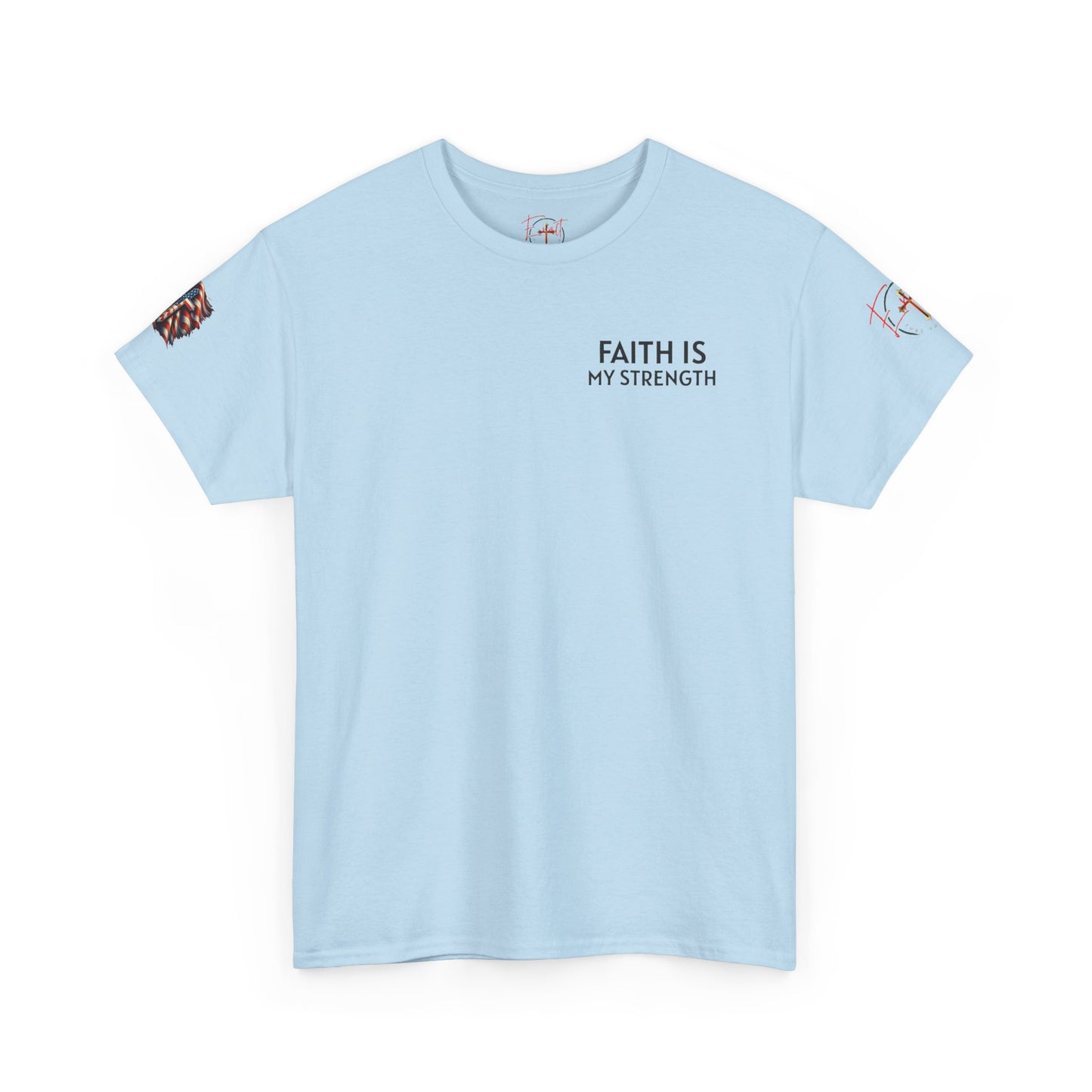 Christian Tee - Philippians 4:13 'Faith Is My Strength' (Copy)