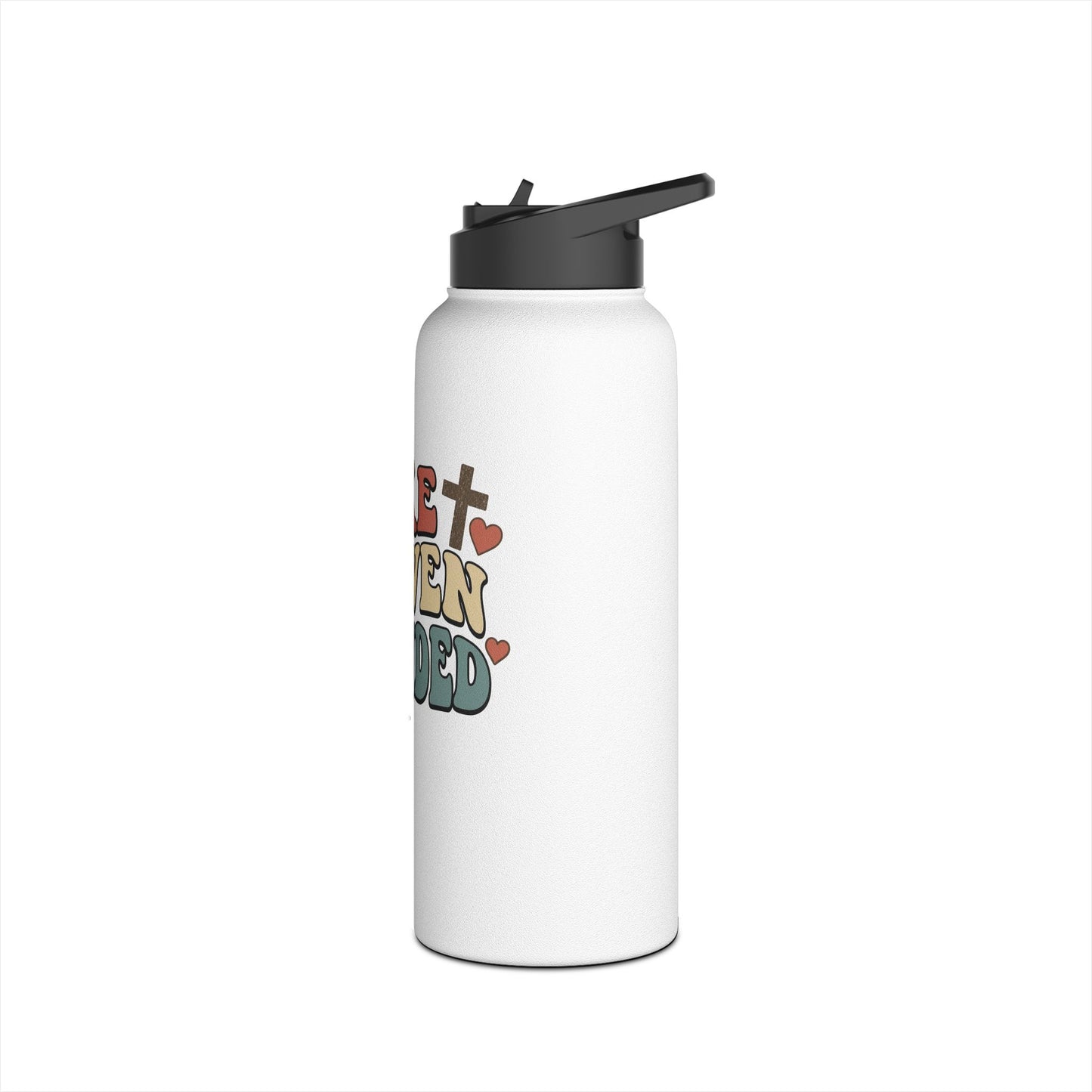 Make Heaven Crowded Stainless Steel Water Bottle — Retro Pink Inspirational Bottle