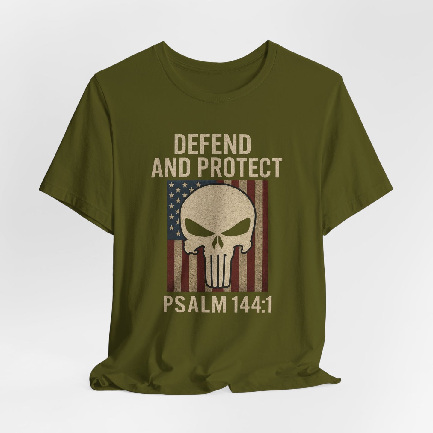 Defend and Protect Bible Verse Psalm 144:1 T-Shirt