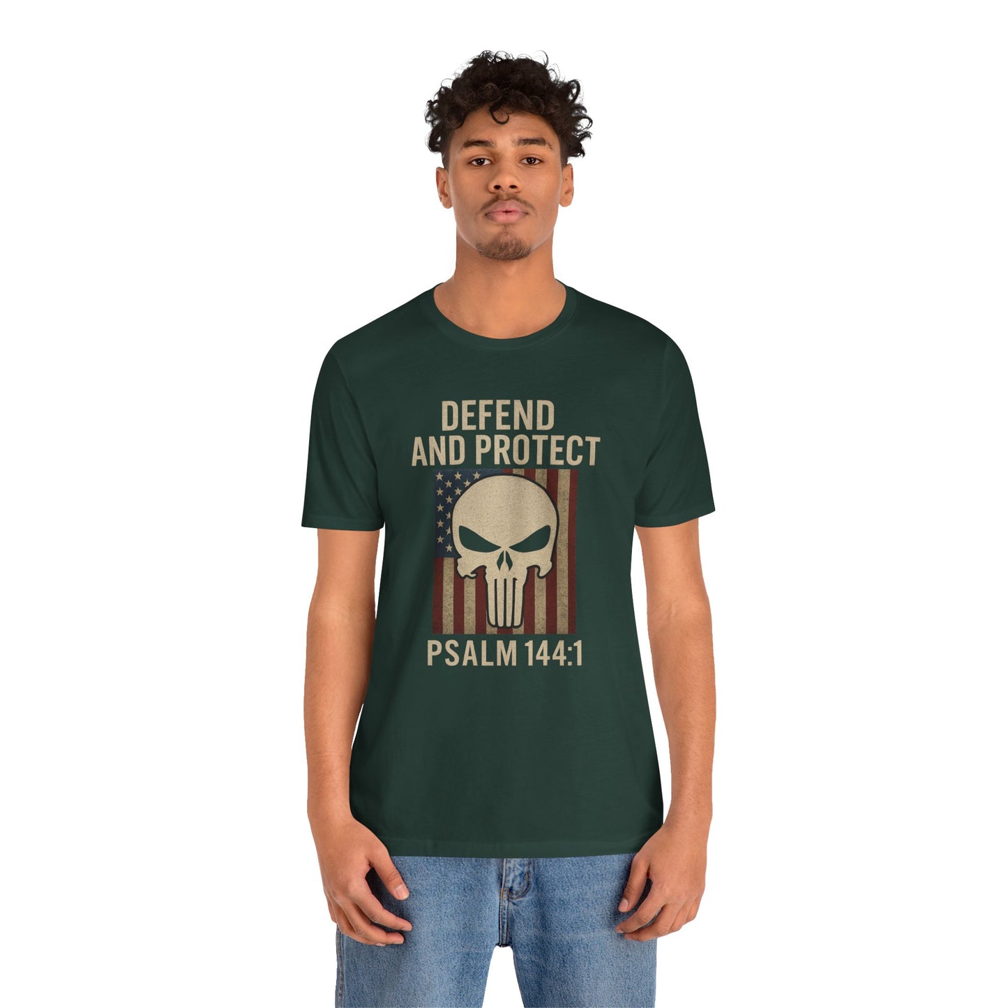 Defend and Protect Bible Verse Psalm 144:1 T-Shirt