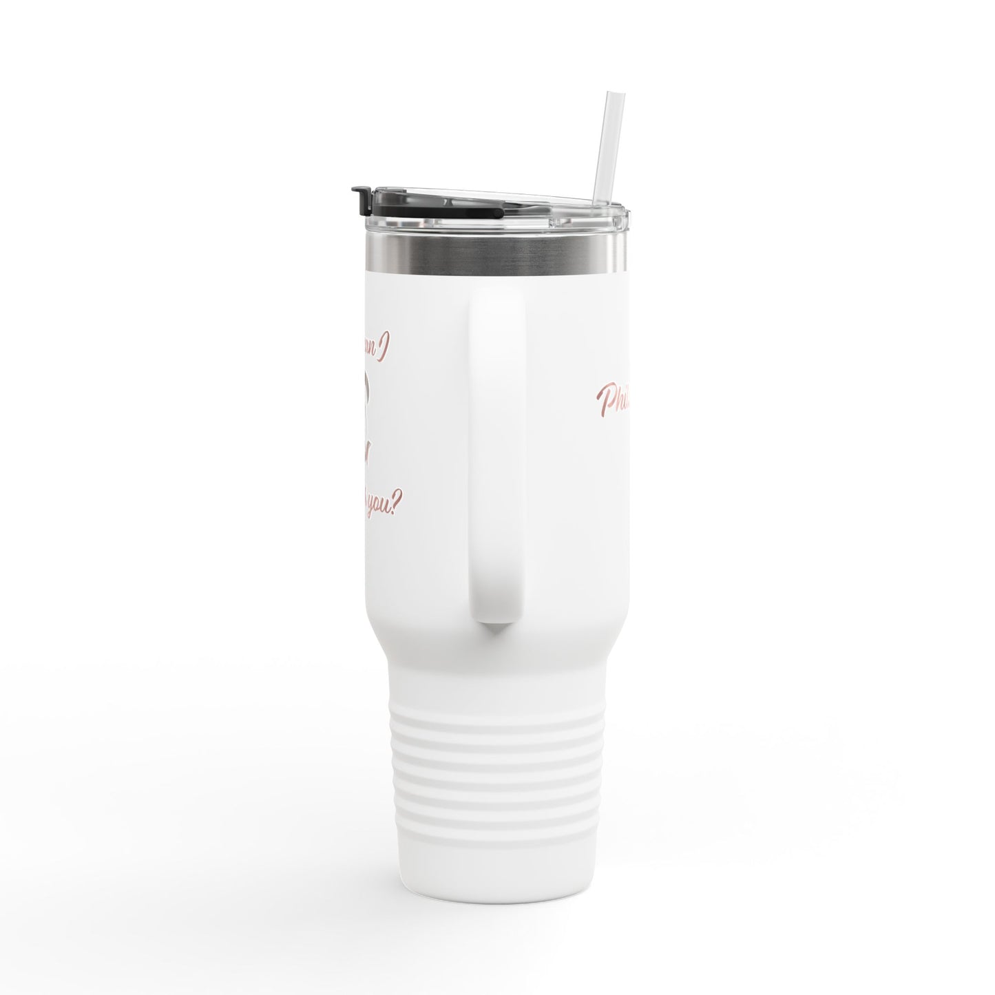 Travel Mug - "How can I pray for you" with Heart and Praying Hands Design