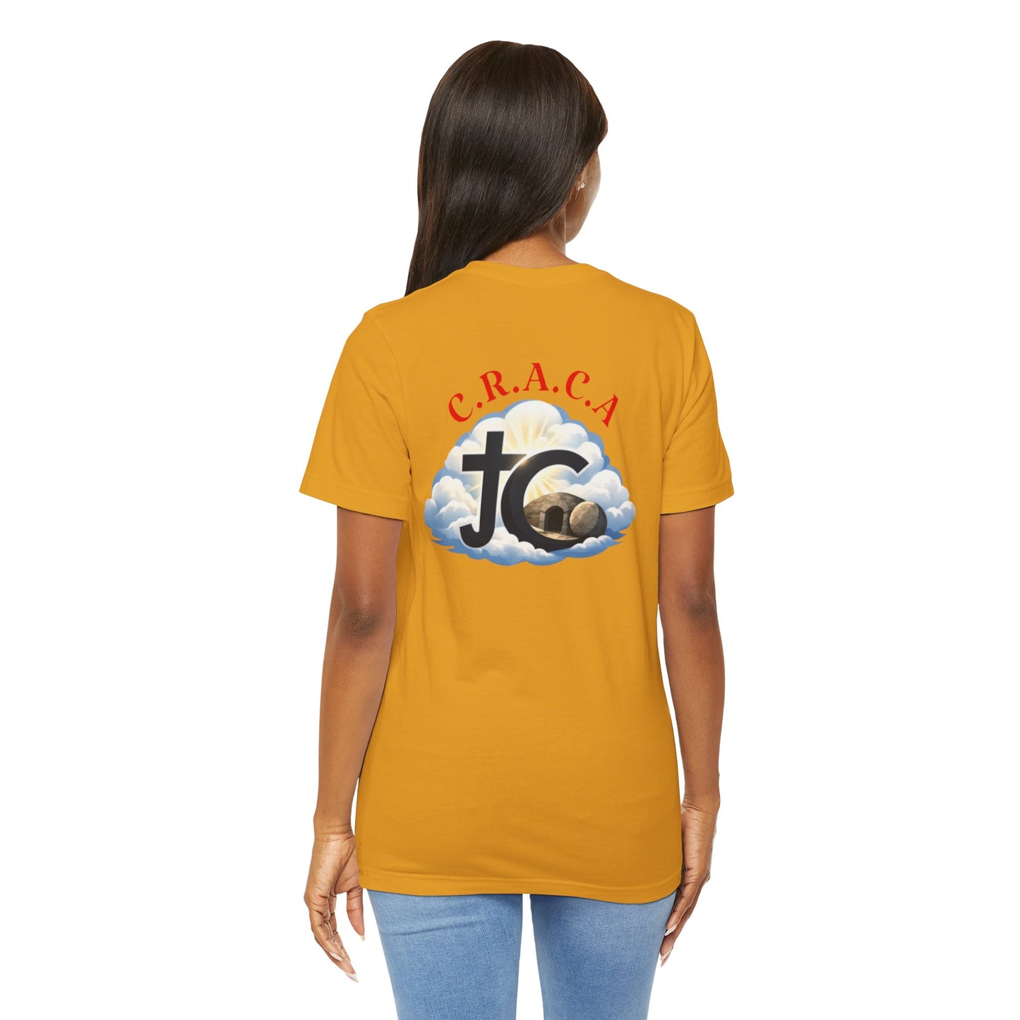 Christian JC Cross Tee — CRACA (Crucified.Risen.And.Coming.Again) Graphic T‑Shirt