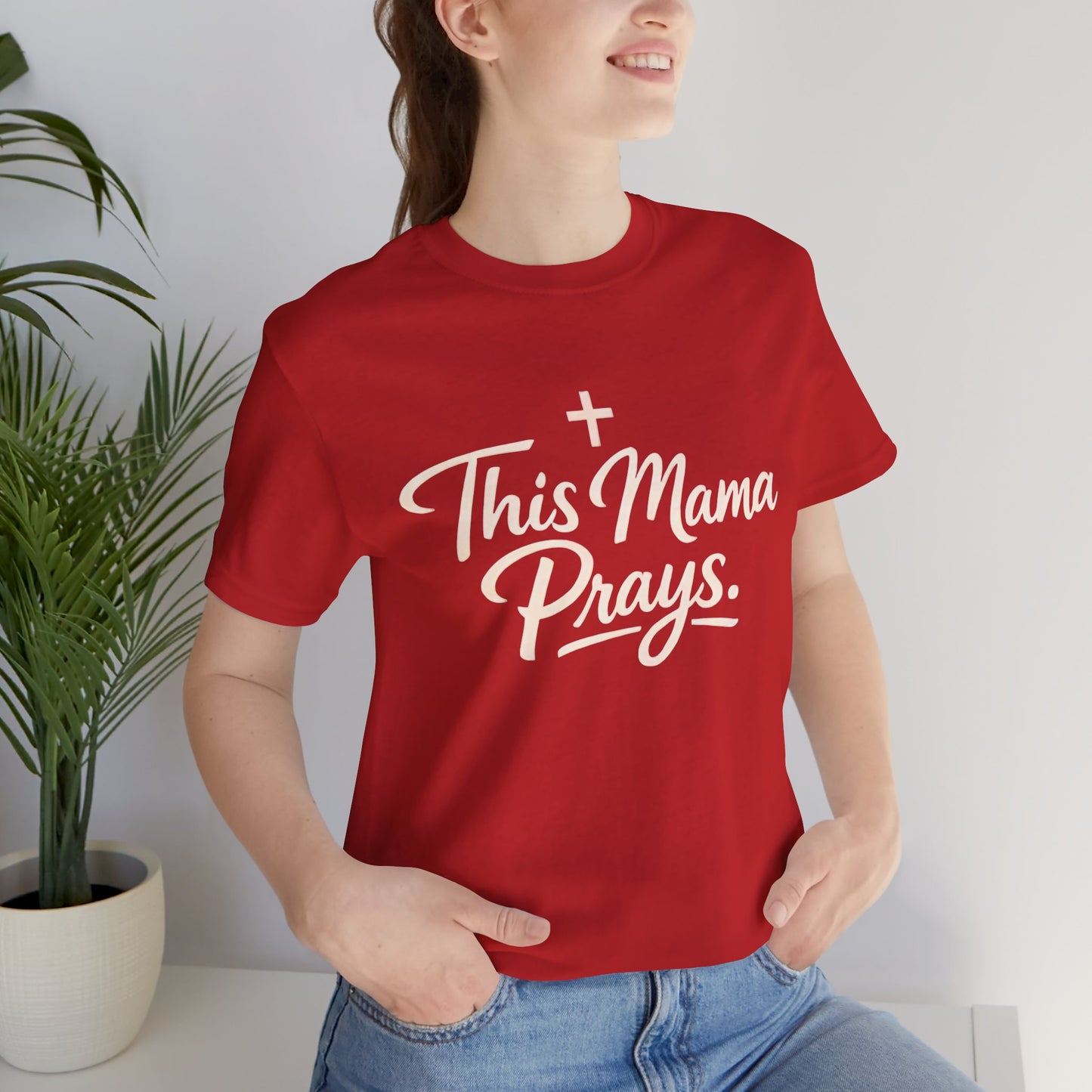 T-Shirt — “This Mama Prays” Faith Graphic Tee