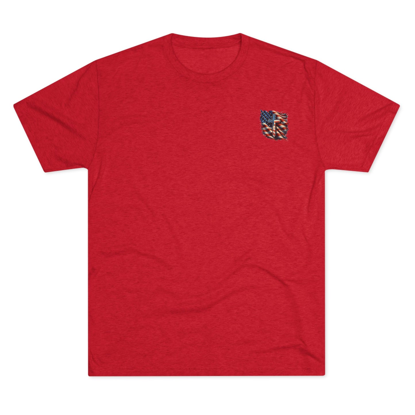 Unisex Tri-Blend Crew Tee "GOD BLESS AMERICA"