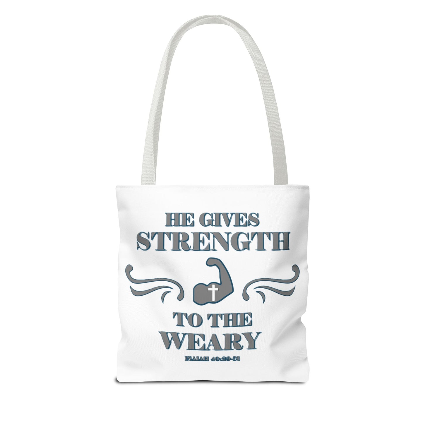 Tote Bag with Bible Verse Isaiah 40:29-31