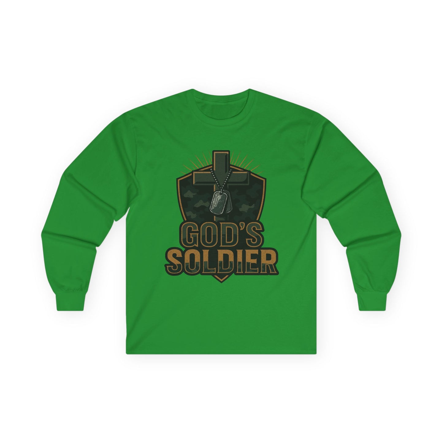 Long Sleeve Tee - God's Soldier Religious Christian Apparel