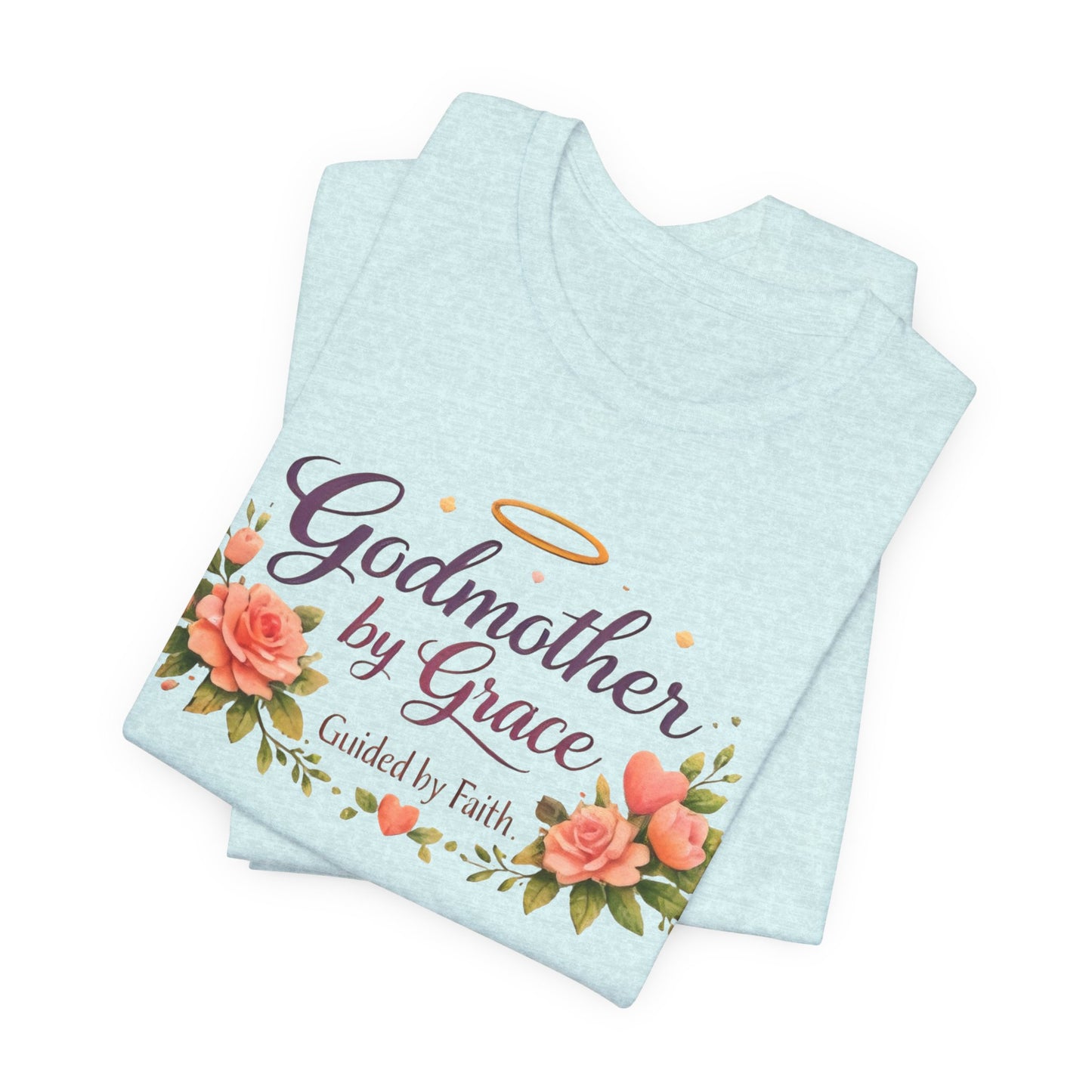 Godmother by Grace Floral Tee — 'Guided by Faith' Godmother T-Shirt