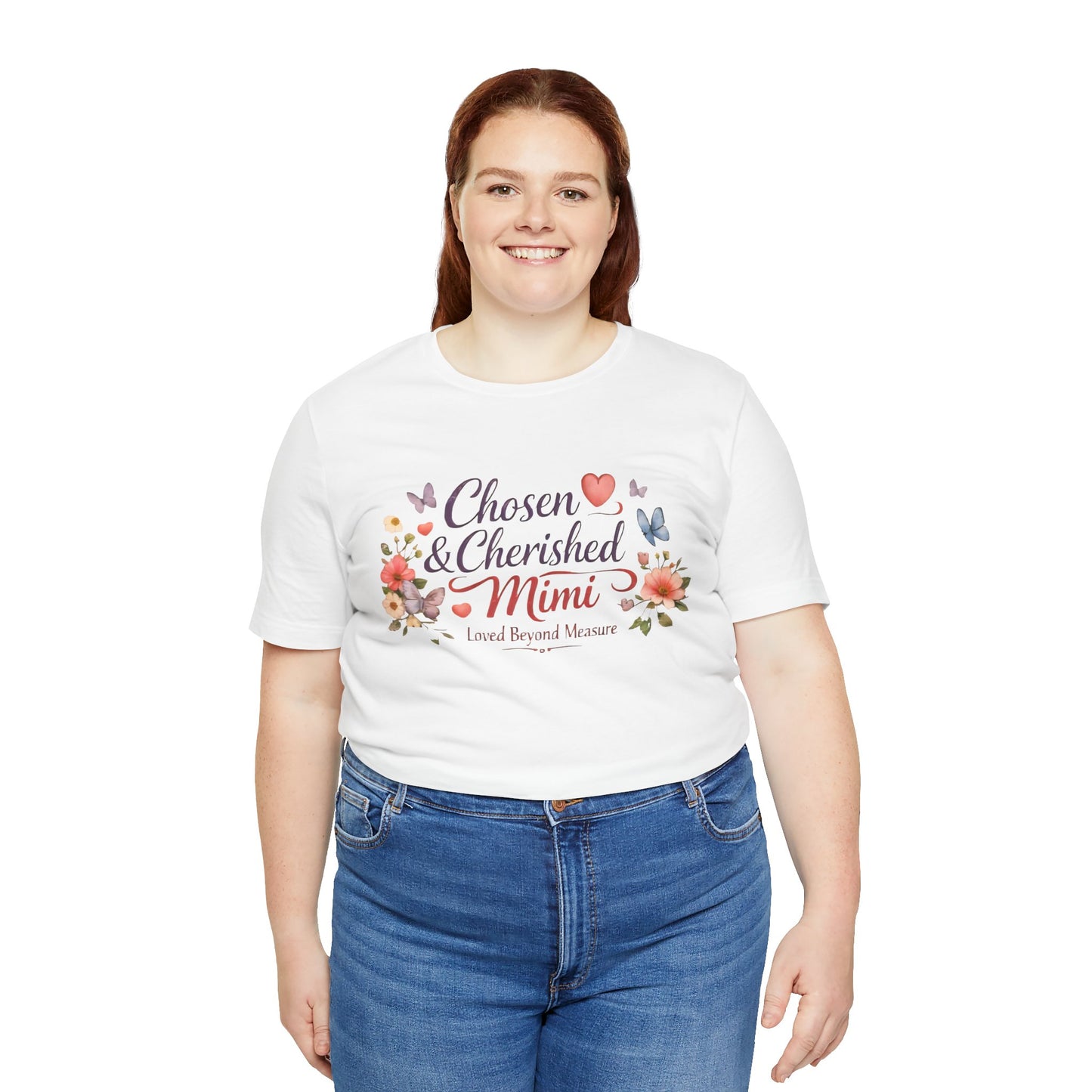 Chosen & Cherished Mimi Tee — Floral 'Loved Beyond Measure' Grandma Shirt
