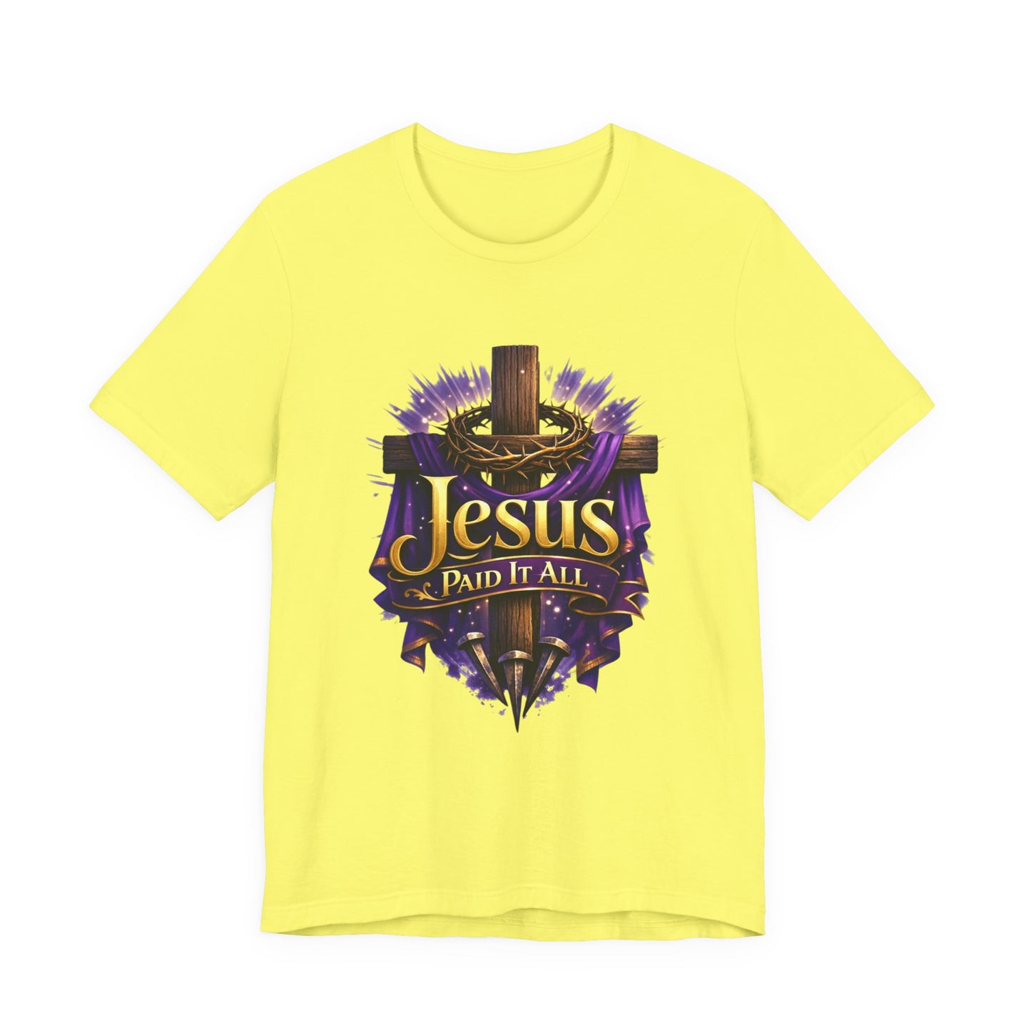 Jesus Paid It All Christian Cross Tee