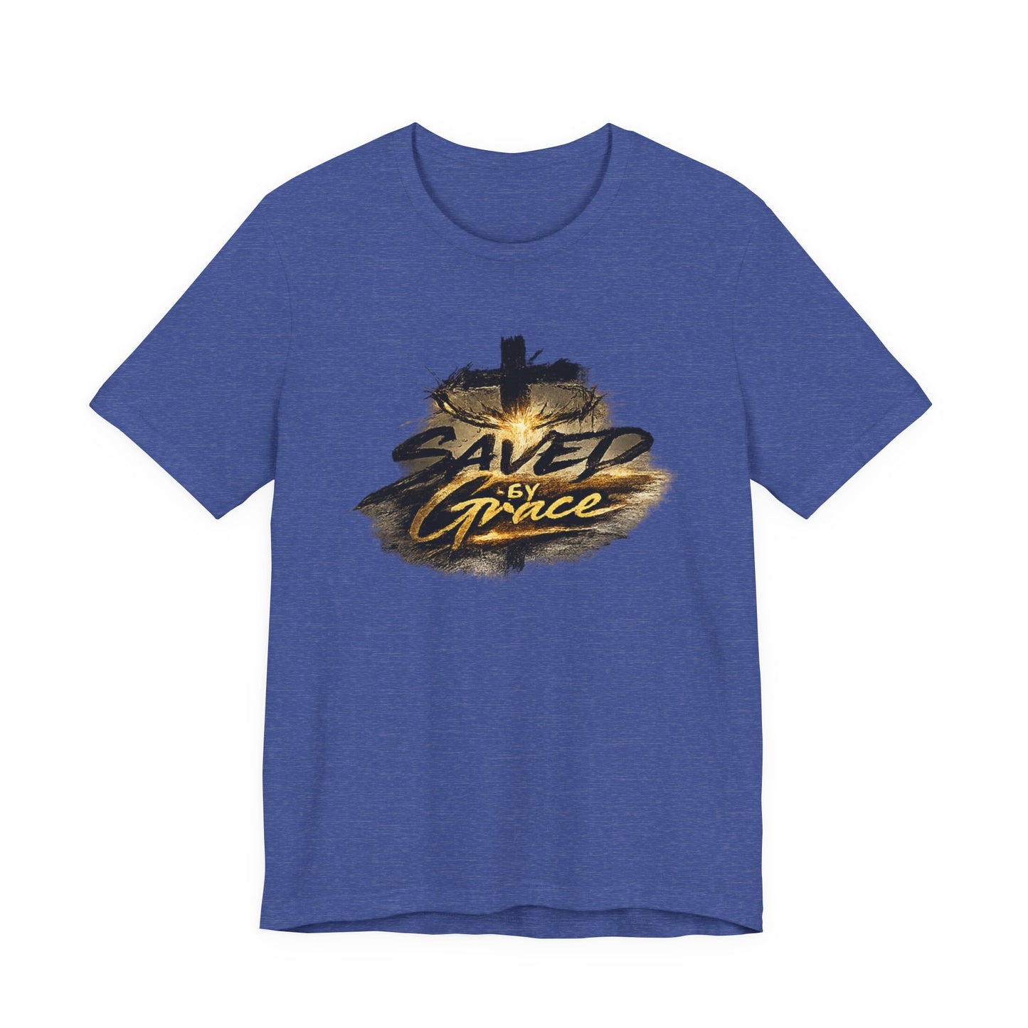 Saved By Grace T‑Shirt — Christian Cross Faith Tee