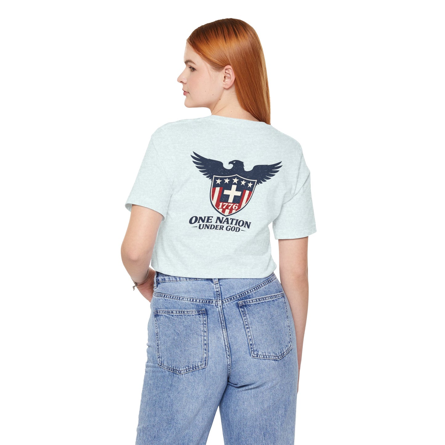 Patriotic Eagle 1776 T-Shirt — One Nation Under God Tee