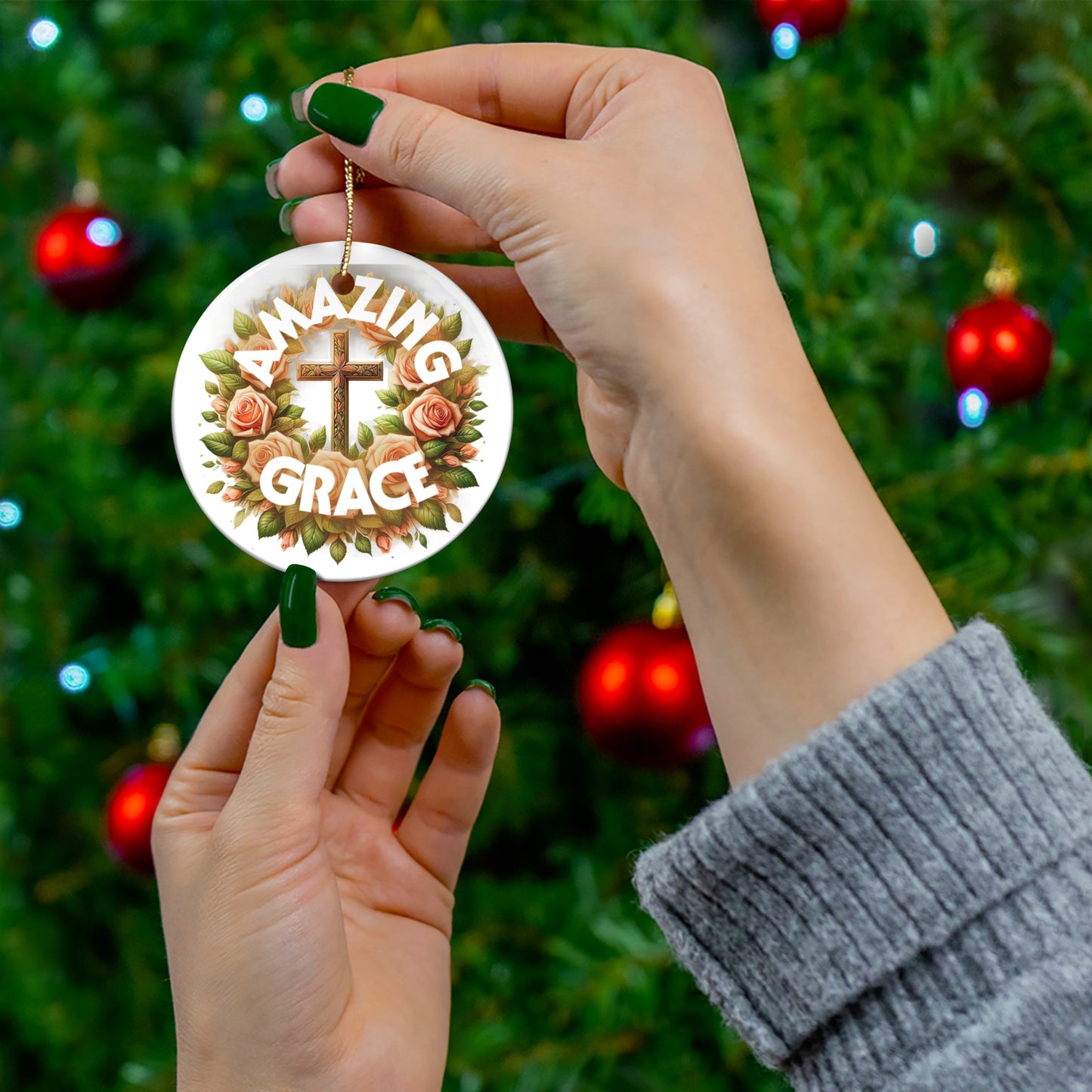 Ceramic Ornament Amazing Grace