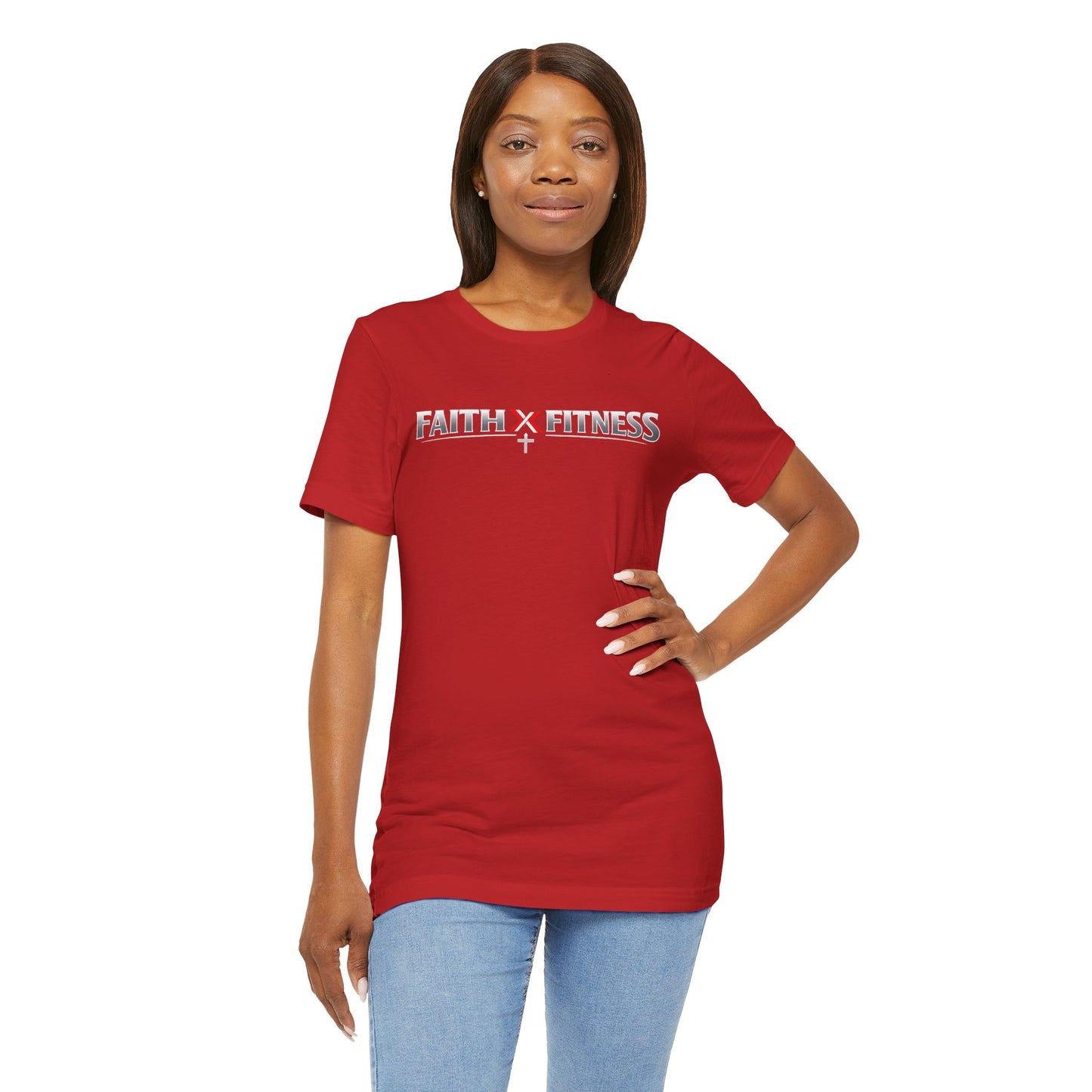 Faith x Fitness T-Shirt — Inspirational Workout Tee