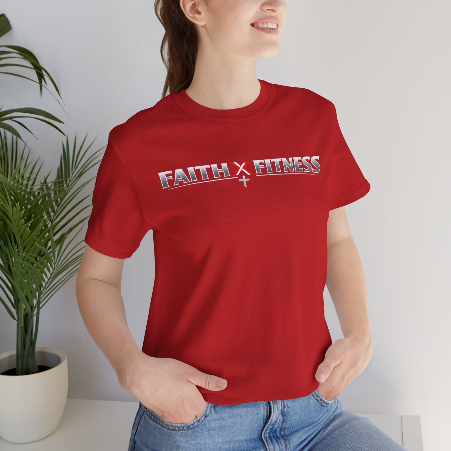 Faith x Fitness T-Shirt — Inspirational Workout Tee