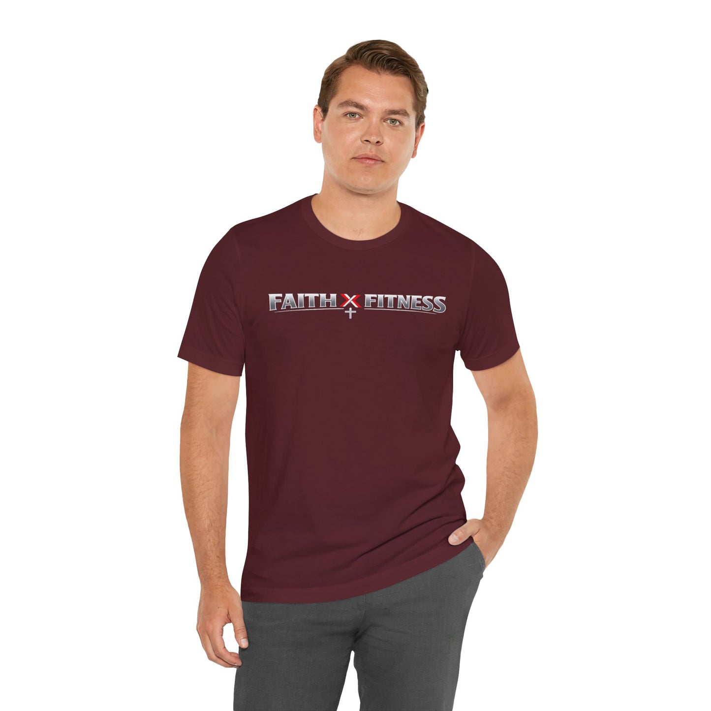 Faith x Fitness T-Shirt — Inspirational Workout Tee