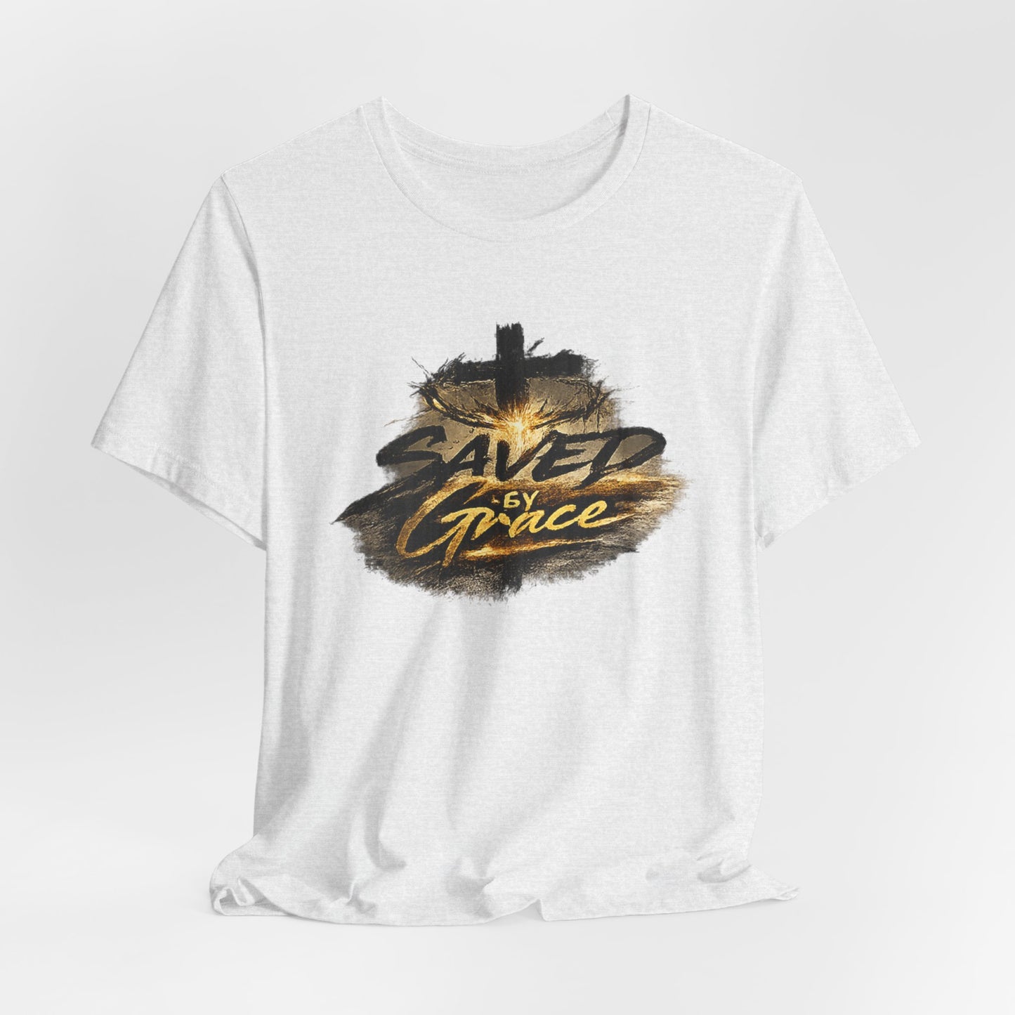 Saved By Grace T‑Shirt — Christian Cross Faith Tee