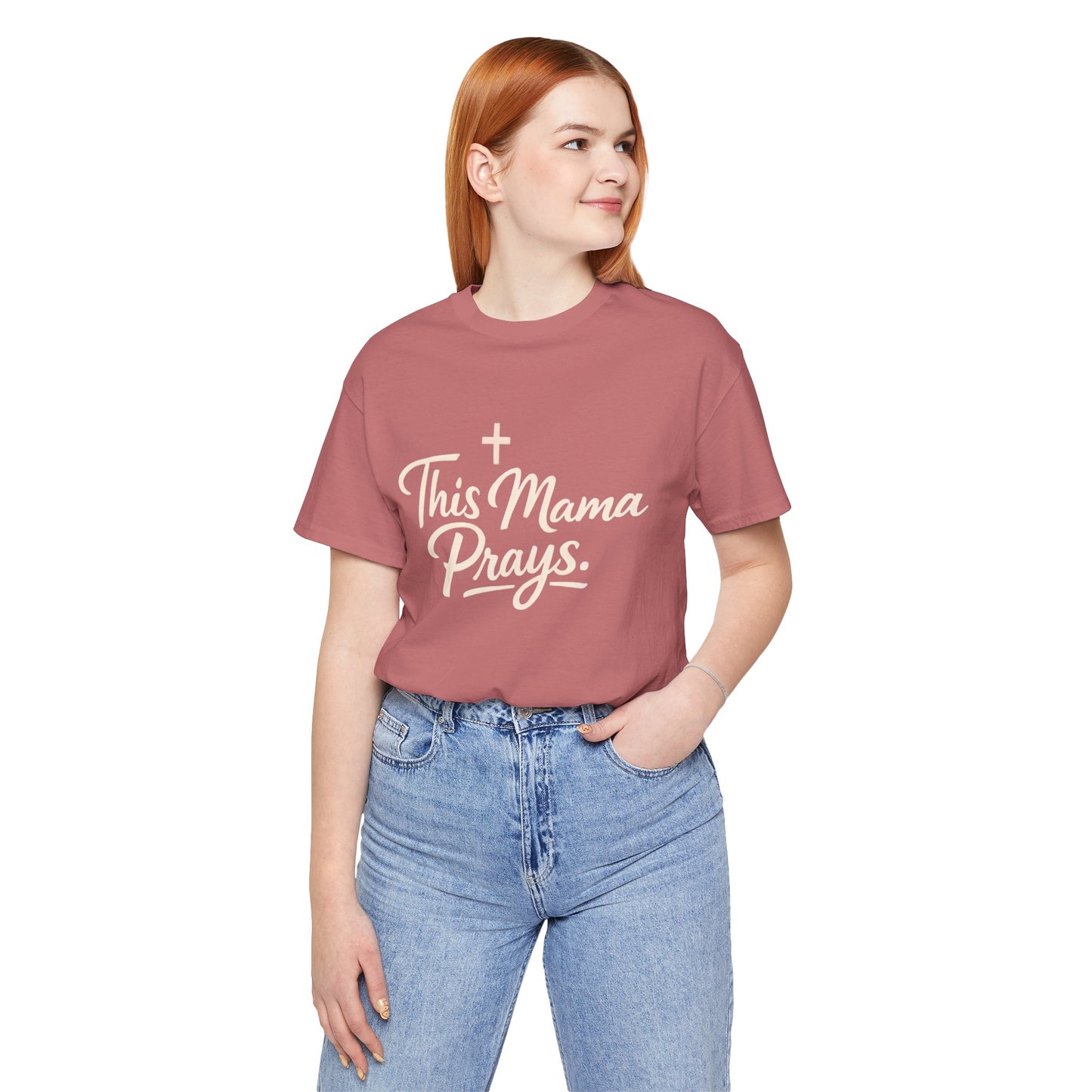 T-Shirt — “This Mama Prays” Faith Graphic Tee