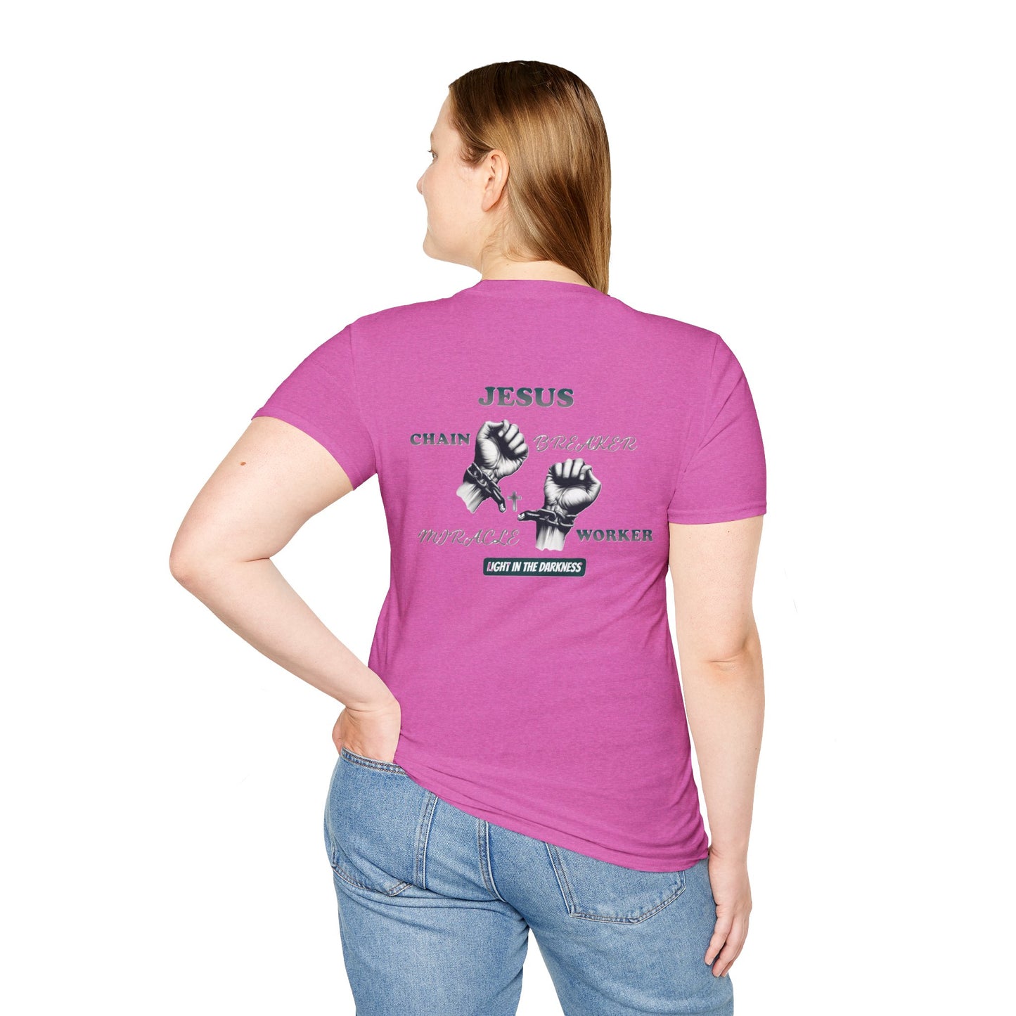 Christian Unisex Tee - Jesus Chain Breaker Design