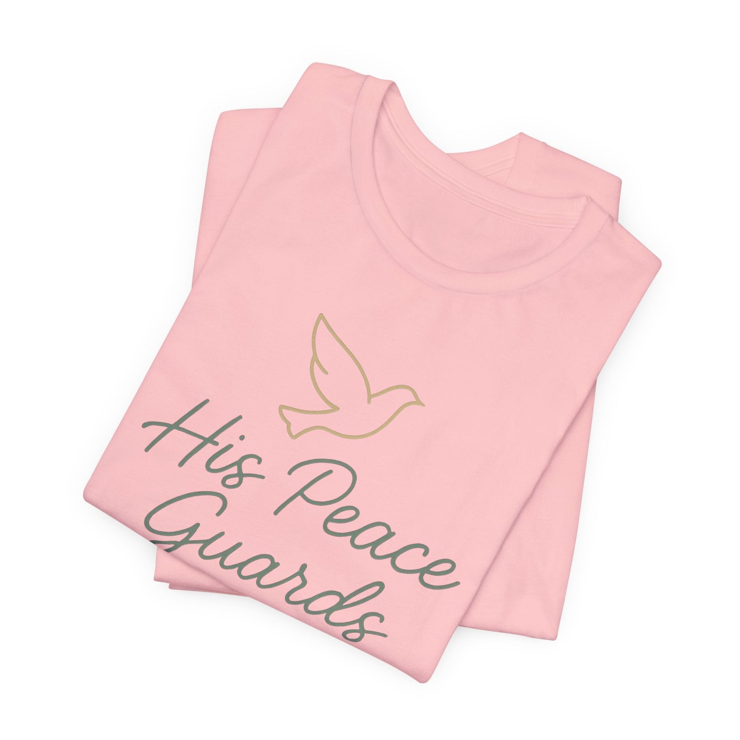 His Peace Guards My Heart Tee — Philippians 4:7 Christian Dove T-Shirt