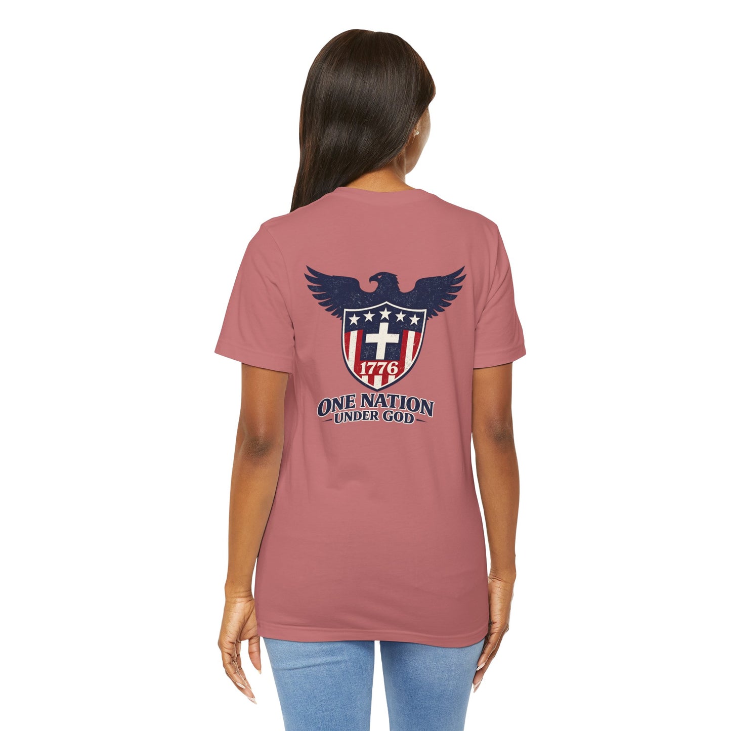 Patriotic Eagle 1776 T-Shirt — One Nation Under God Tee