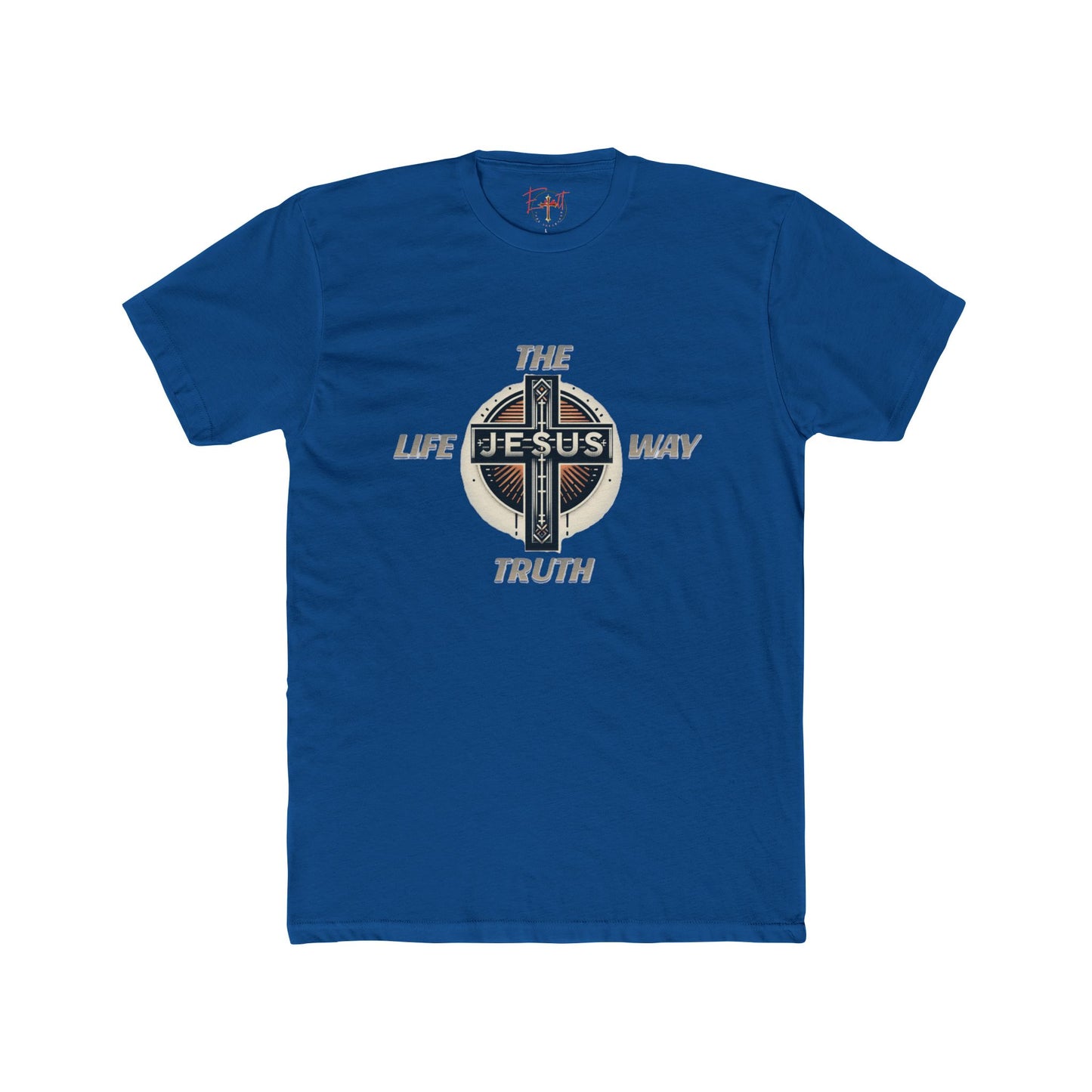 Unisex Cotton Crew Tee "THE WAY TRUTH LIFE"
