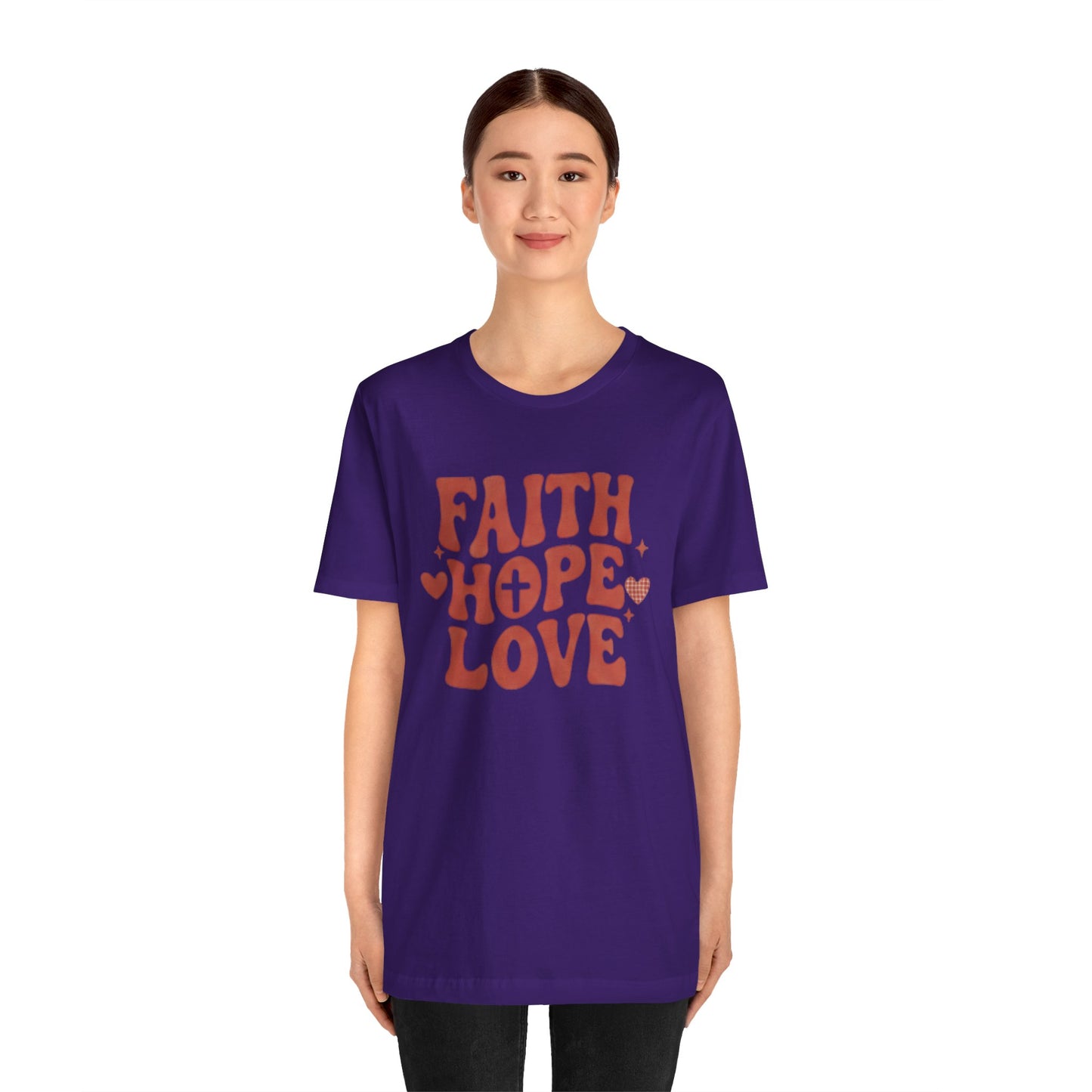 Faith Hope Love T-Shirt — Christian Inspirational Tee