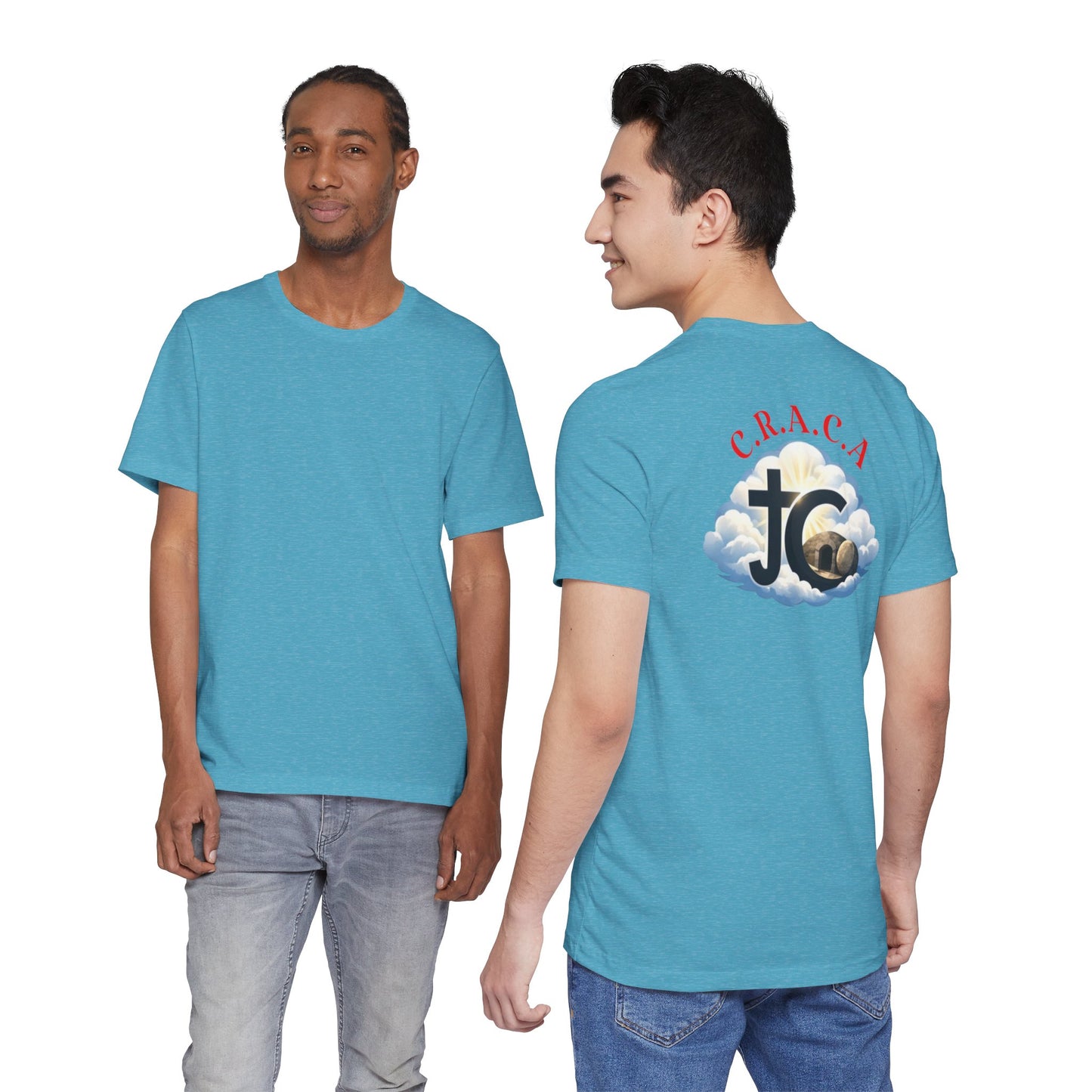 Christian JC Cross Tee — CRACA (Crucified.Risen.And.Coming.Again) Graphic T‑Shirt