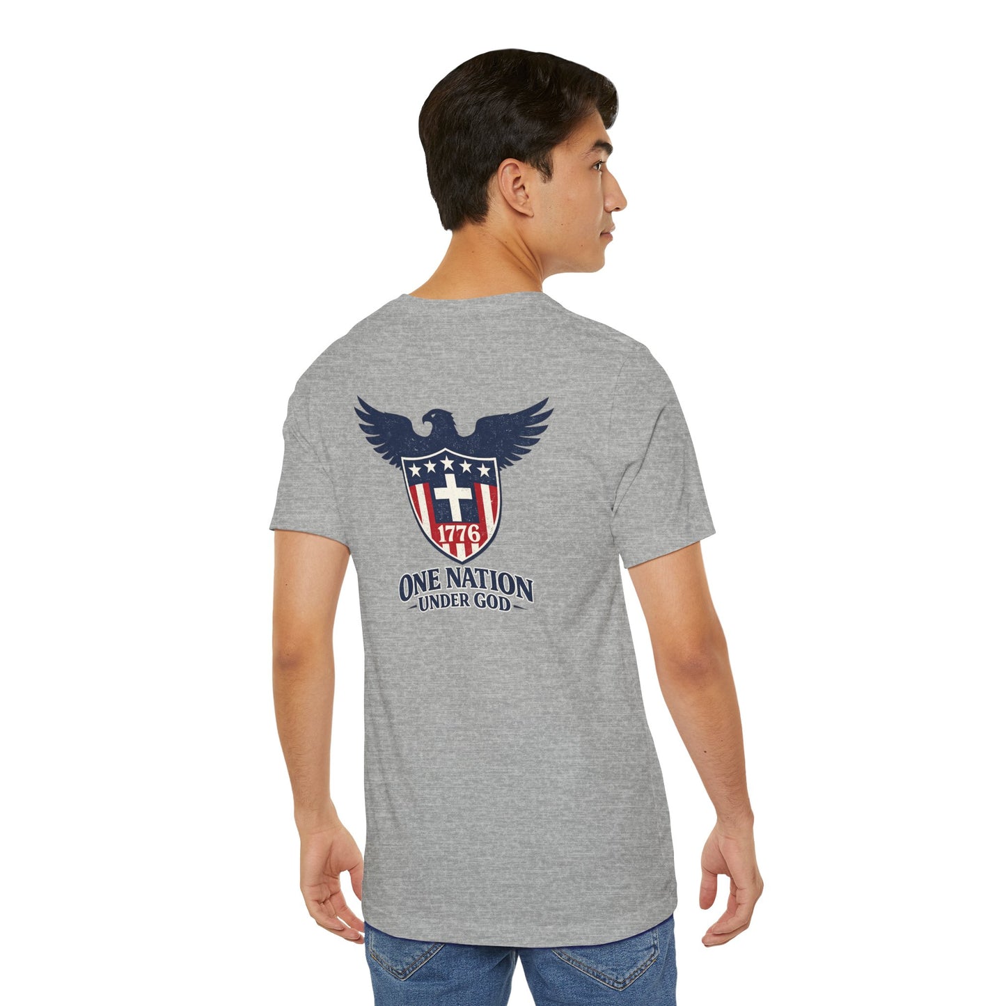 Patriotic Eagle 1776 T-Shirt — One Nation Under God Tee