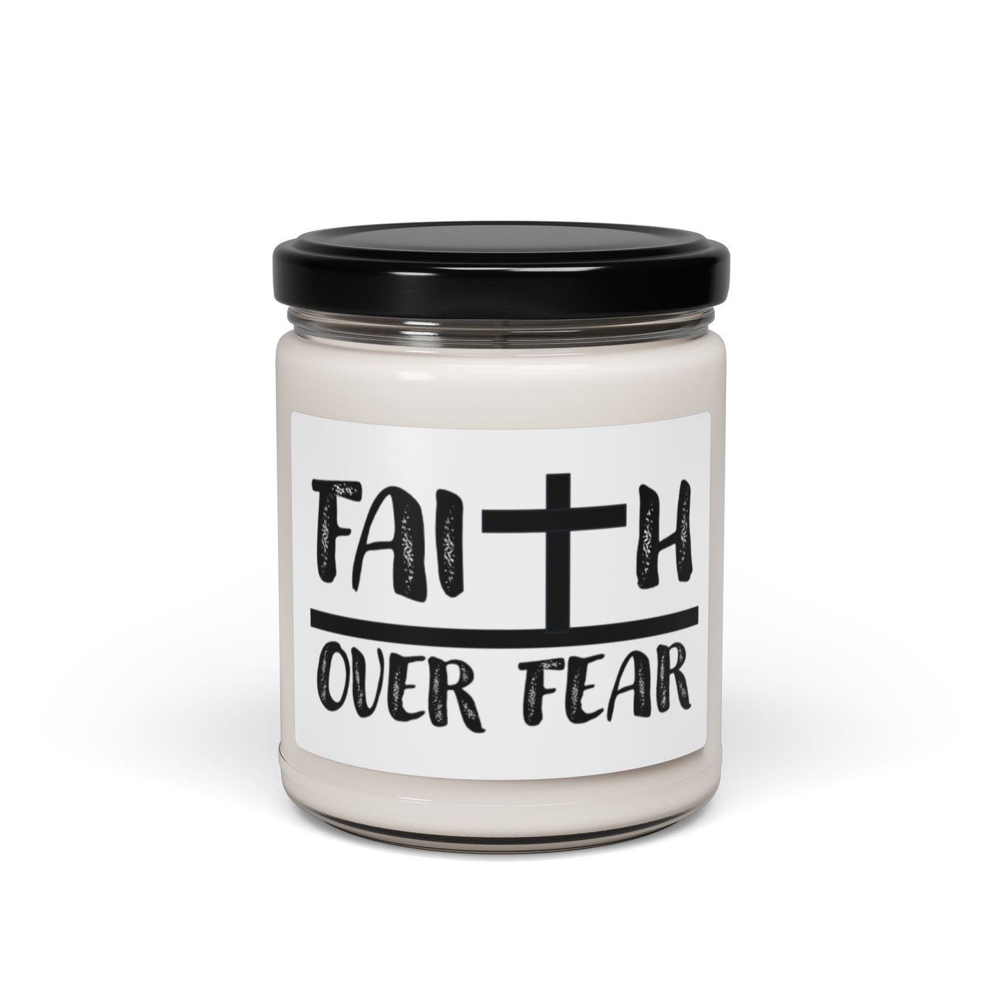 Scented "Faith Over Fear", Soy Candle, 9oz