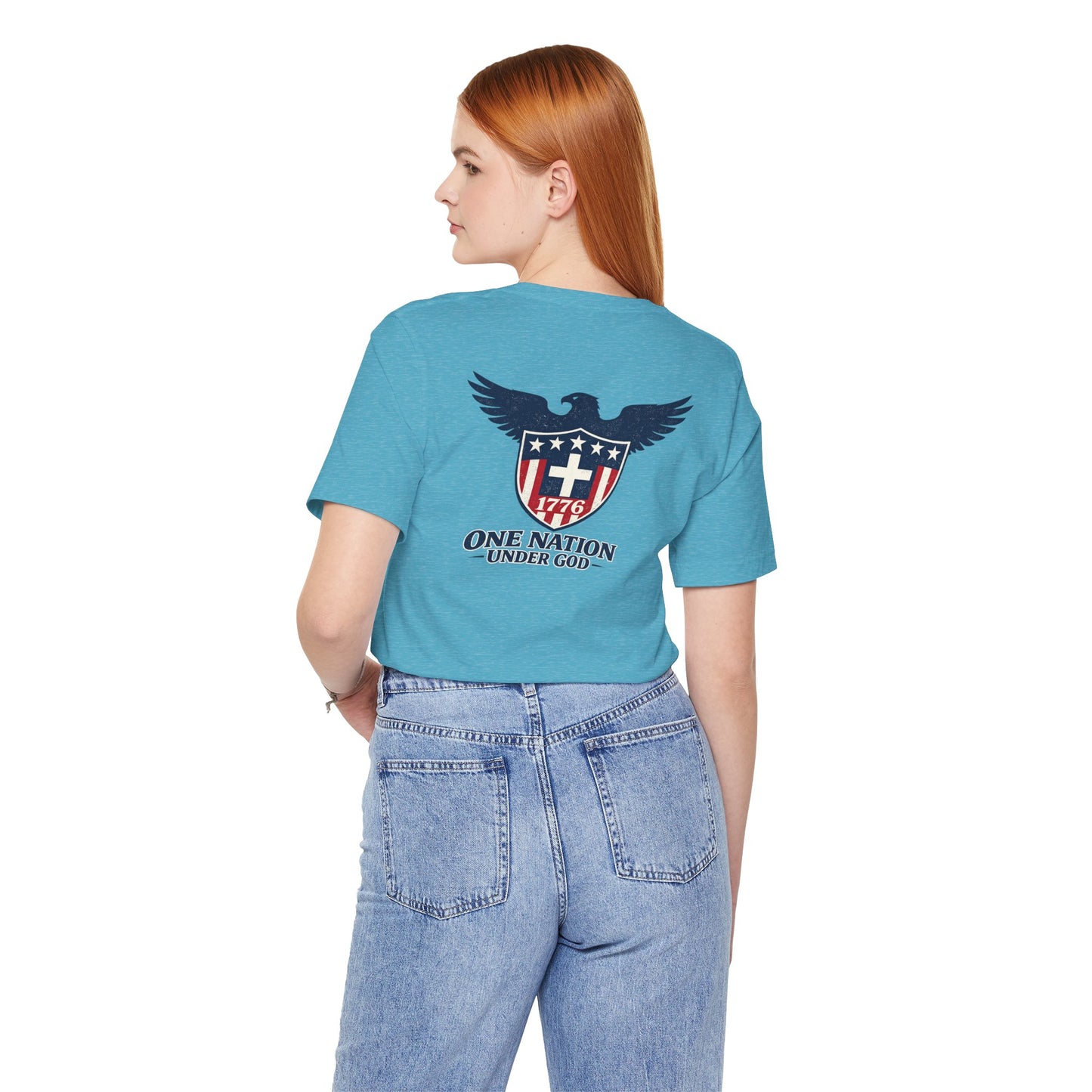 Patriotic Eagle 1776 T-Shirt — One Nation Under God Tee