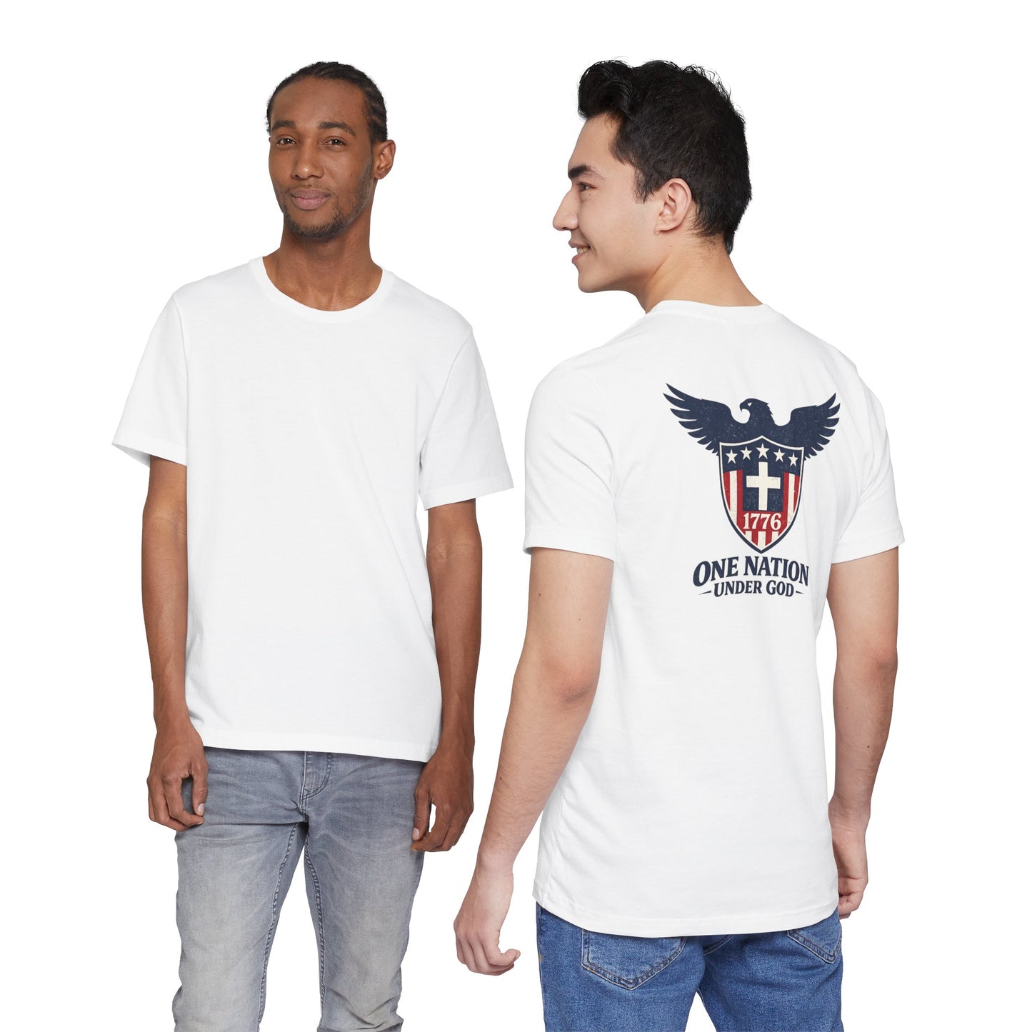 Patriotic Eagle 1776 T-Shirt — One Nation Under God Tee
