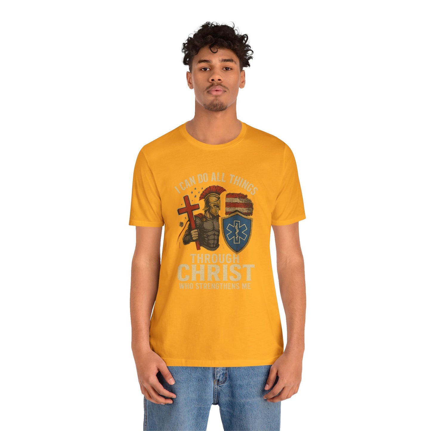 Medical Personnel Tee — "I Can Do All Things Through Christ"