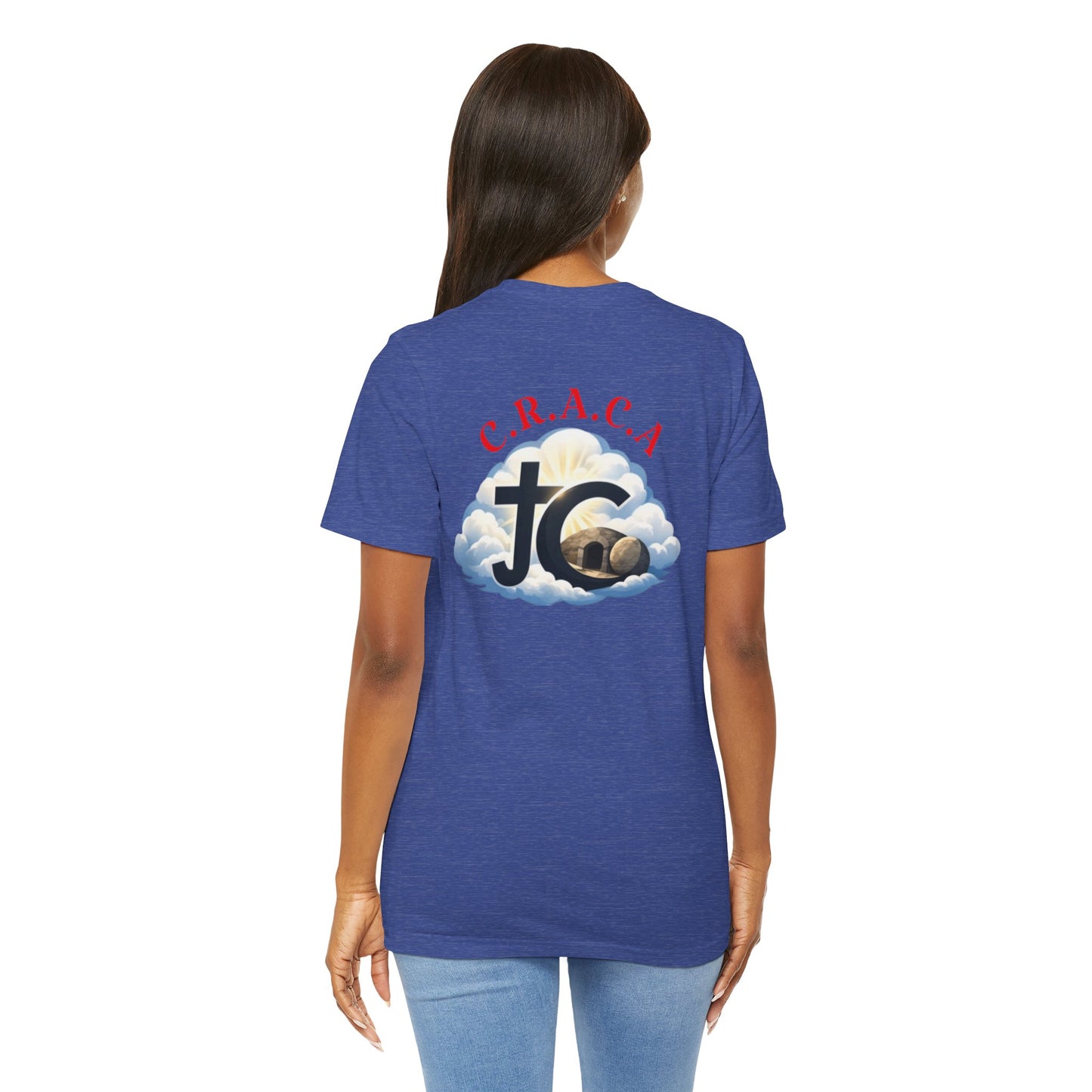Christian JC Cross Tee — CRACA (Crucified.Risen.And.Coming.Again) Graphic T‑Shirt